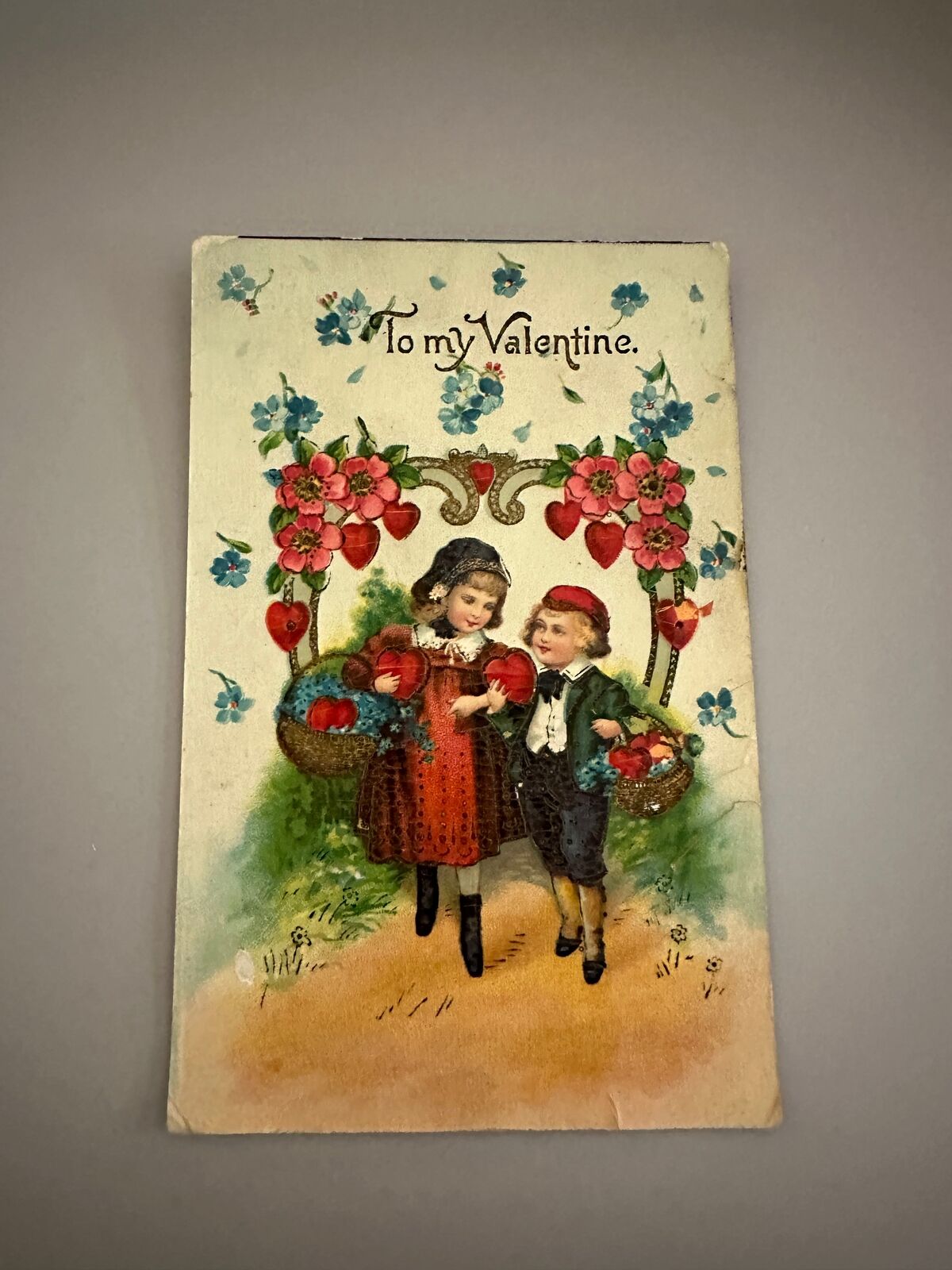 Antique Early 1900’s Postcard - “to my valentine”, made in Germany