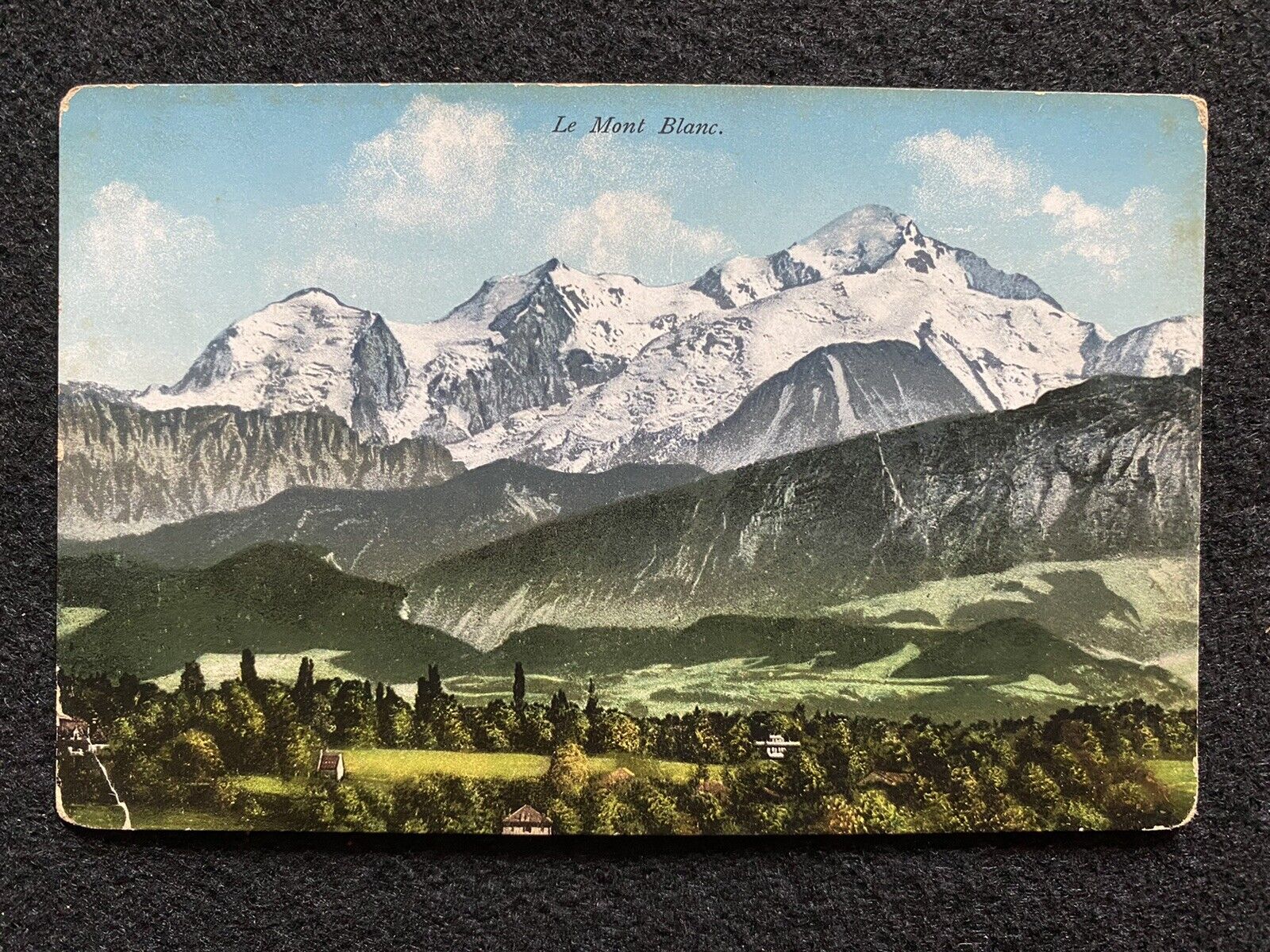 Antique Mont Blanc France Photo Postcard
