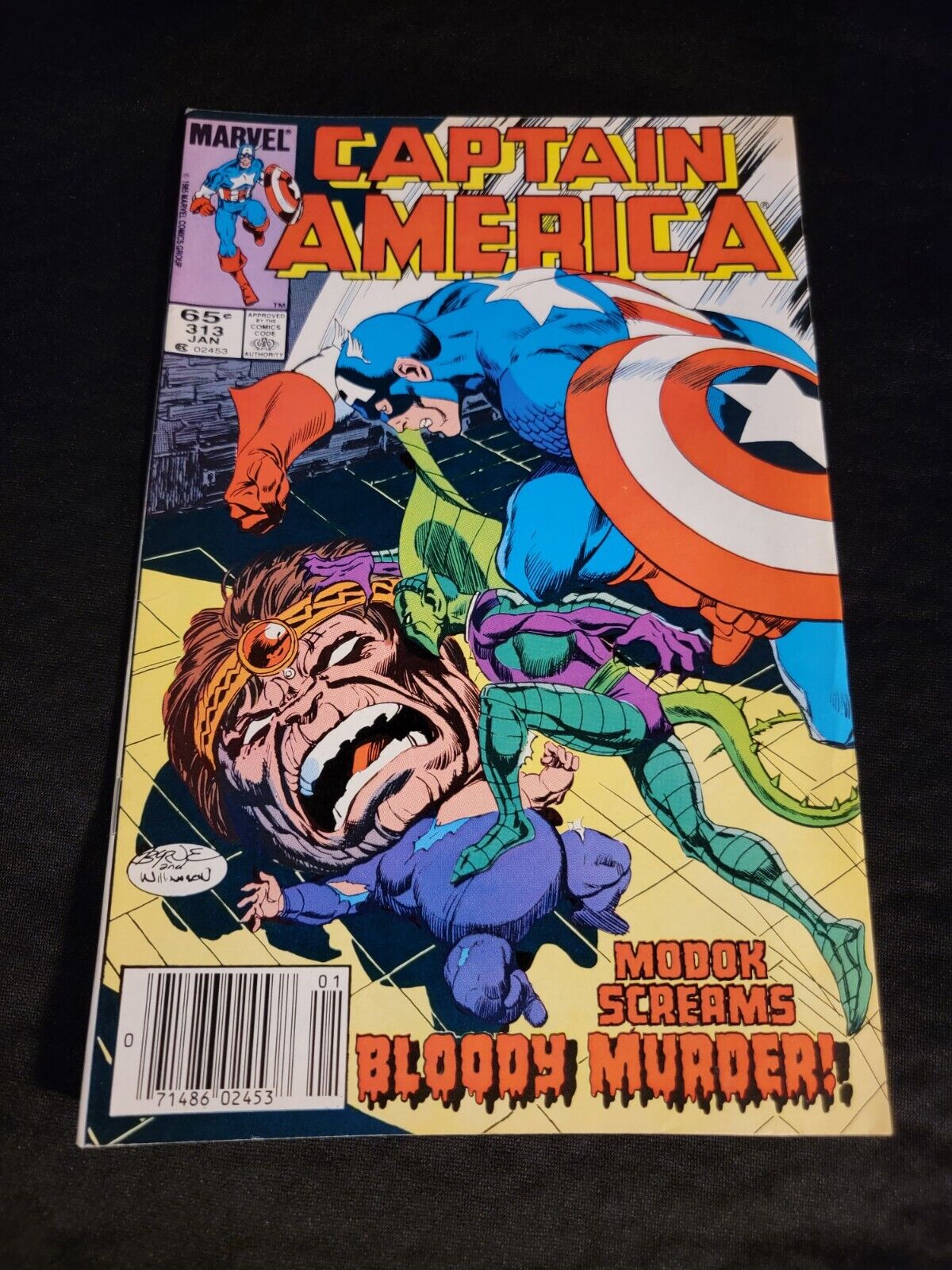 Captain America Comic Book #313 January 1986 Marvel Comics