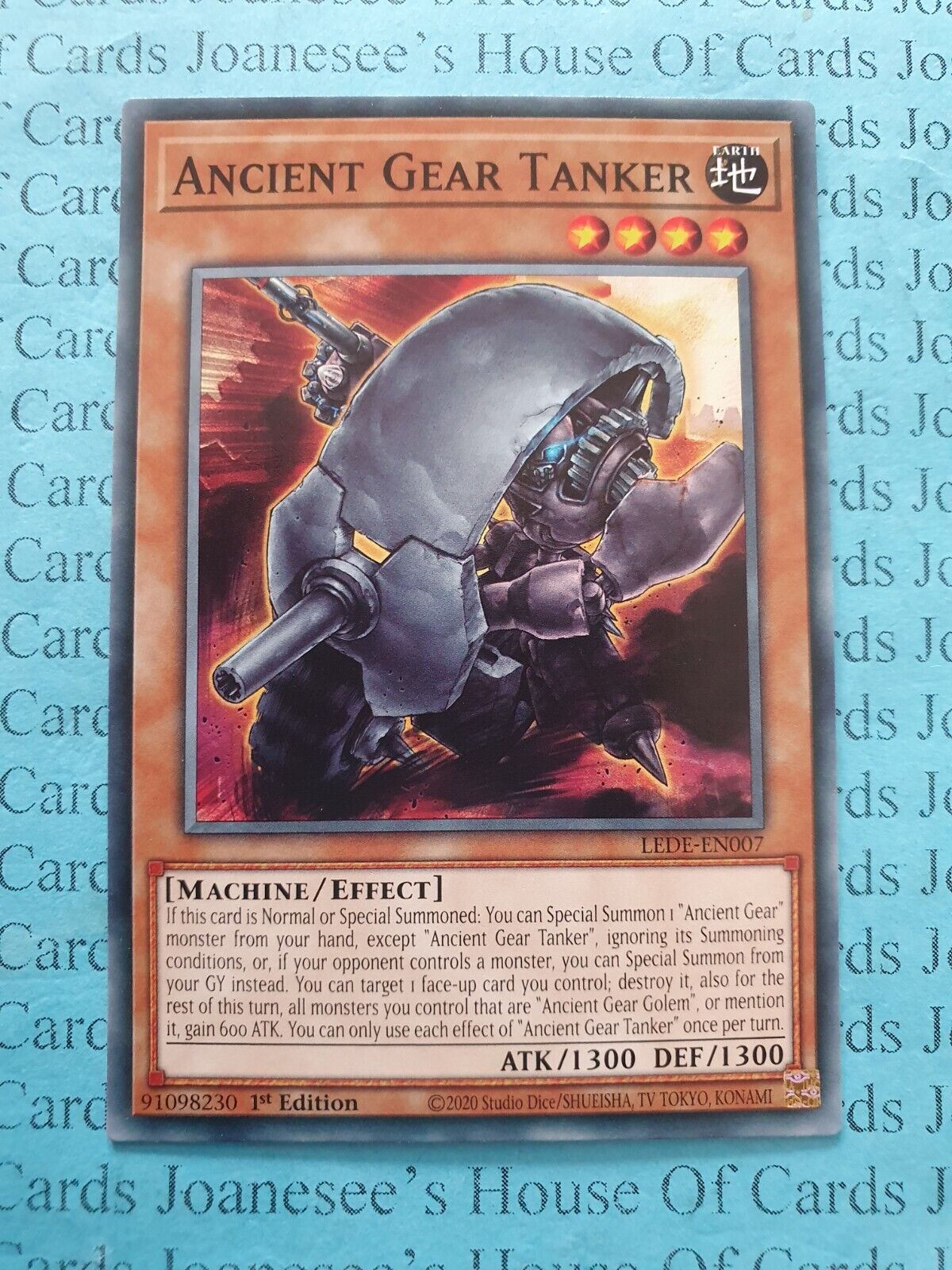 LEDE-EN007 Ancient Gear Tanker Yu-Gi-Oh Card 1st Edition New