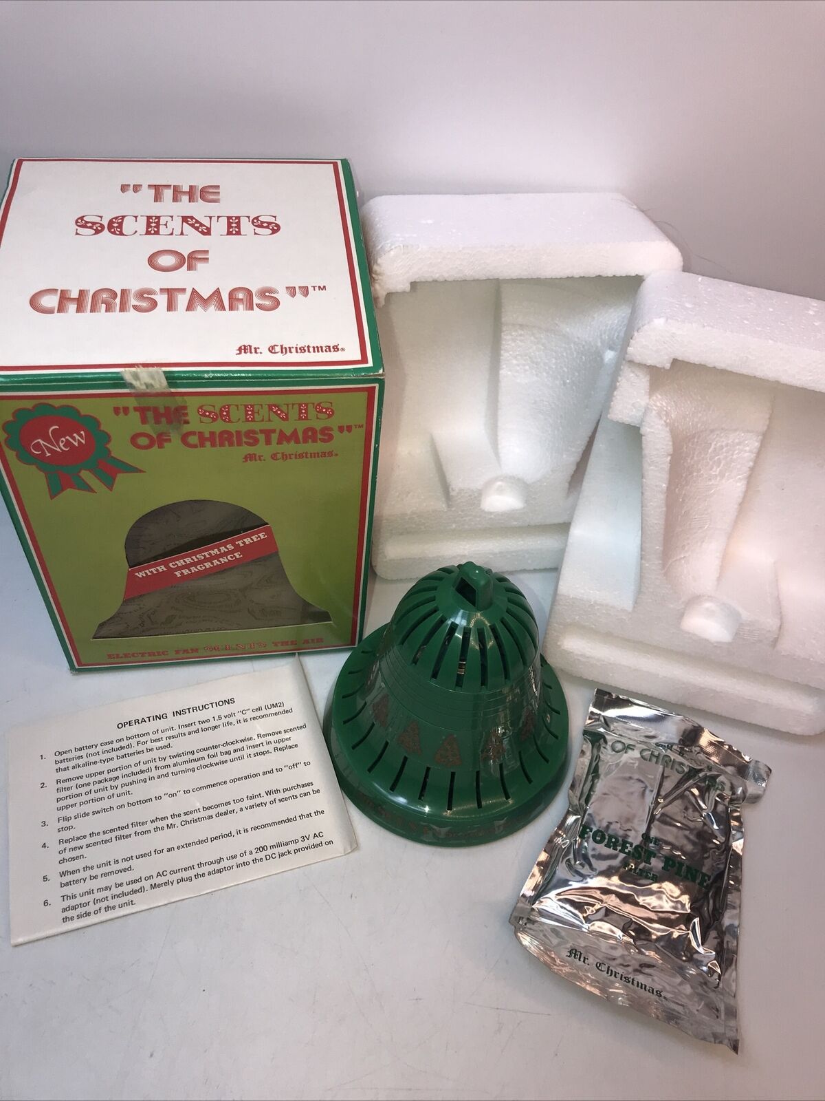 Vintage Mr Christmas The Scents Of Christmas Complete 1983 NOS W/ Filters