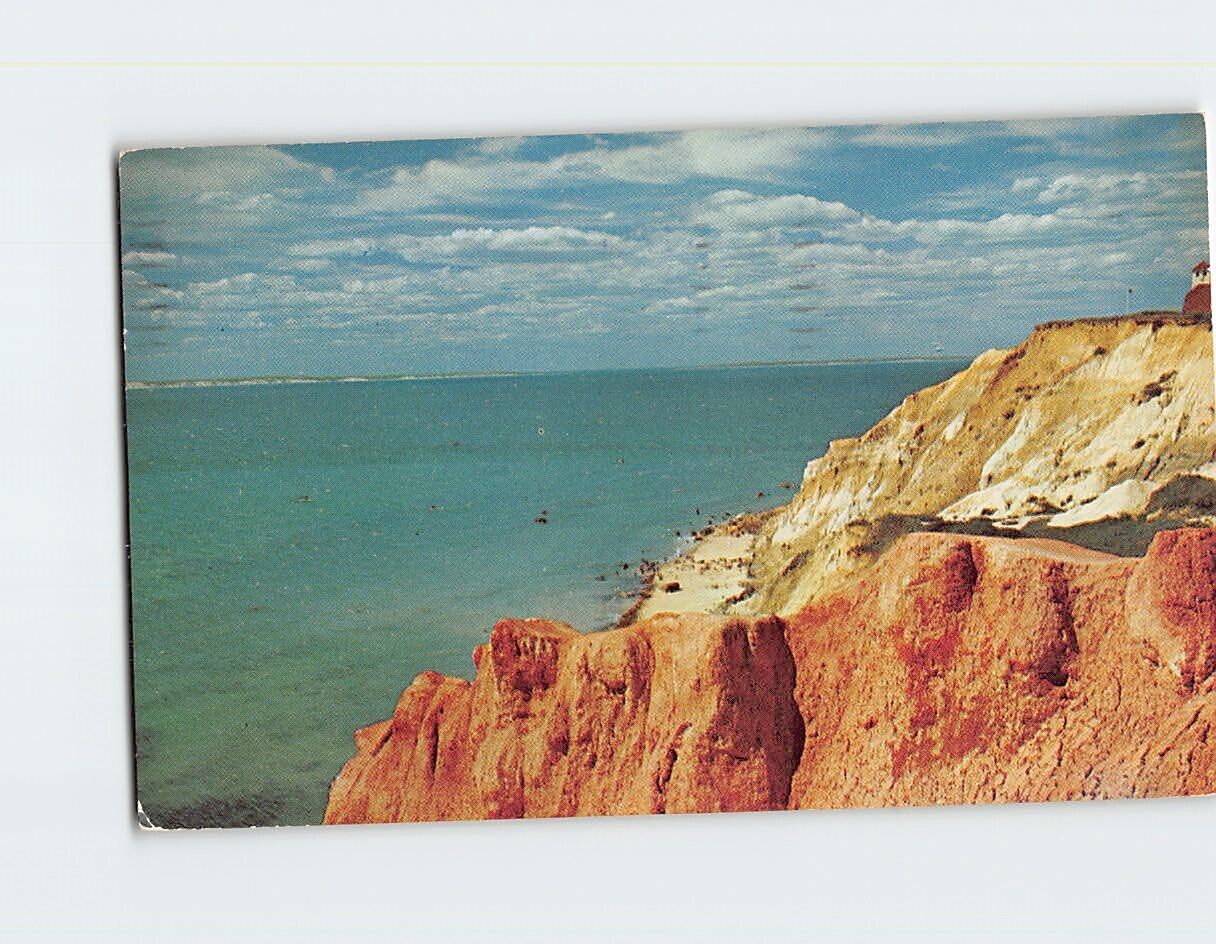 Postcard Aquinnah cliffs on beautiful Marthas Vineyard Island Aquinnah MA USA