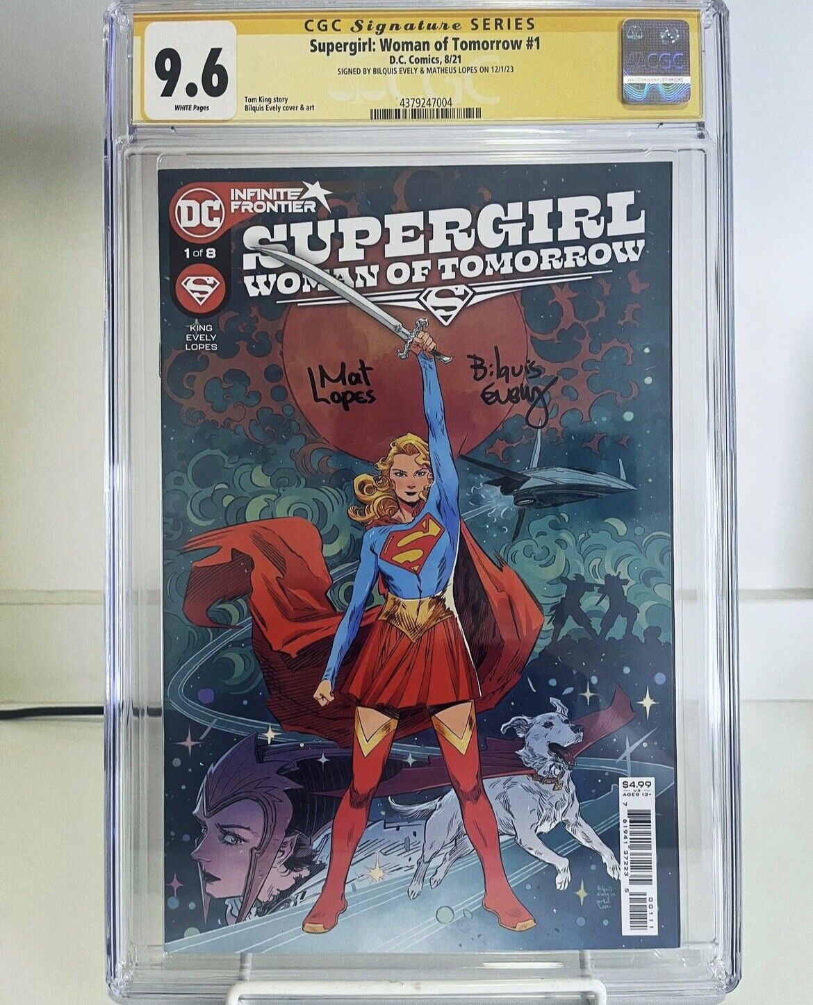 Supergirl Woman of Tomorrow #1 CGC 9.6 NM+ 2x Signed Evely/Lopes *ONLY ONE*