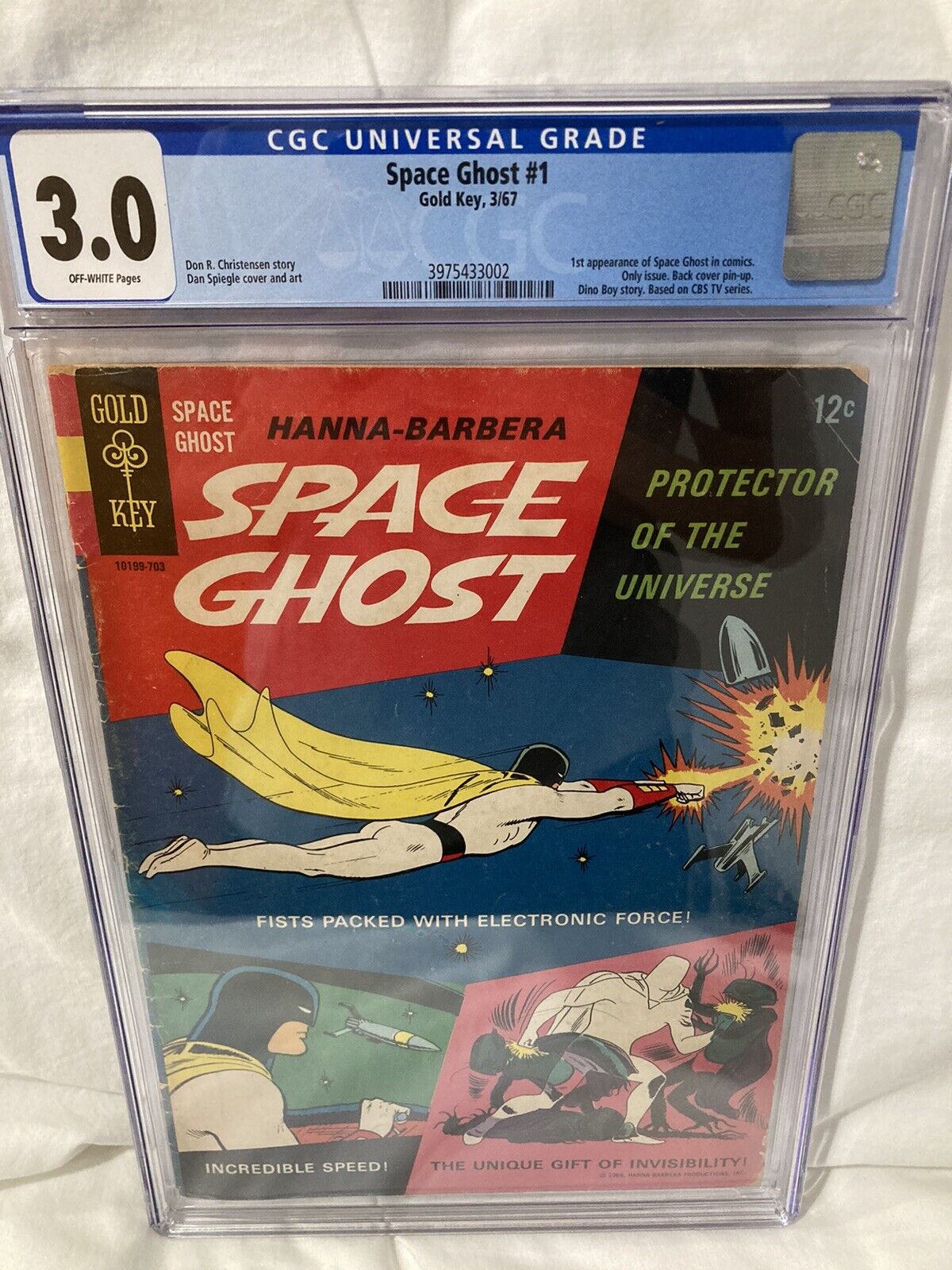 Space Ghost #1 (March 1967, Gold Key Comics) Silver Age, Rare, CGC Graded (3.0)