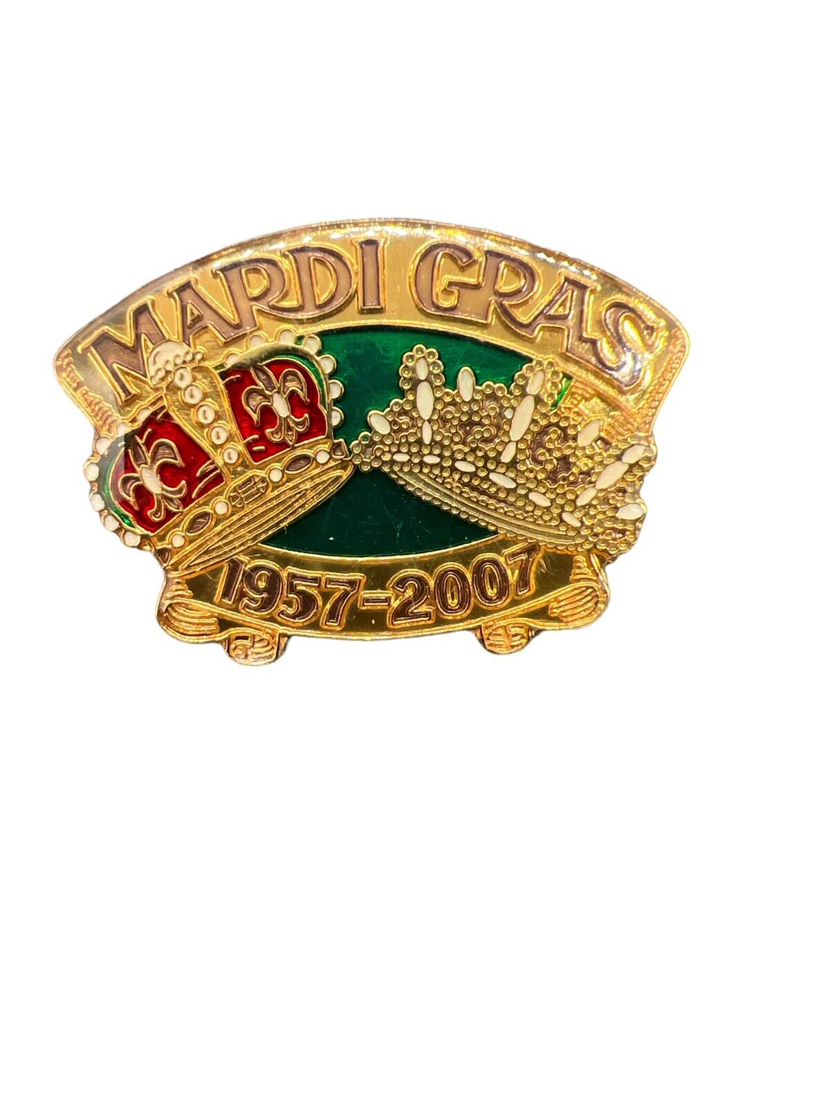 Vintage 2007 Crown  Pin - Mardi Gras