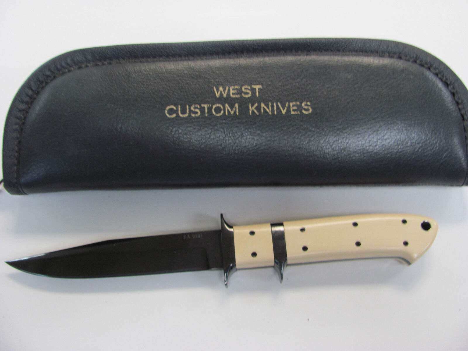 Charles A West Custom Knife with case