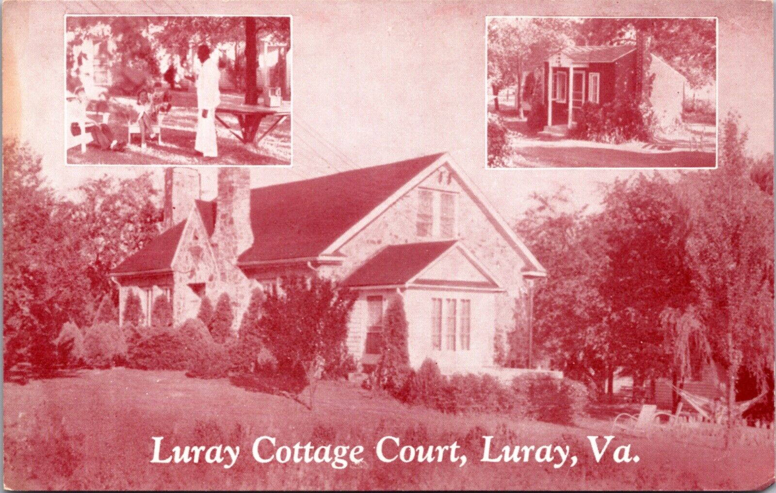 Postcard Luray Cottage Court in Luray, Virginia