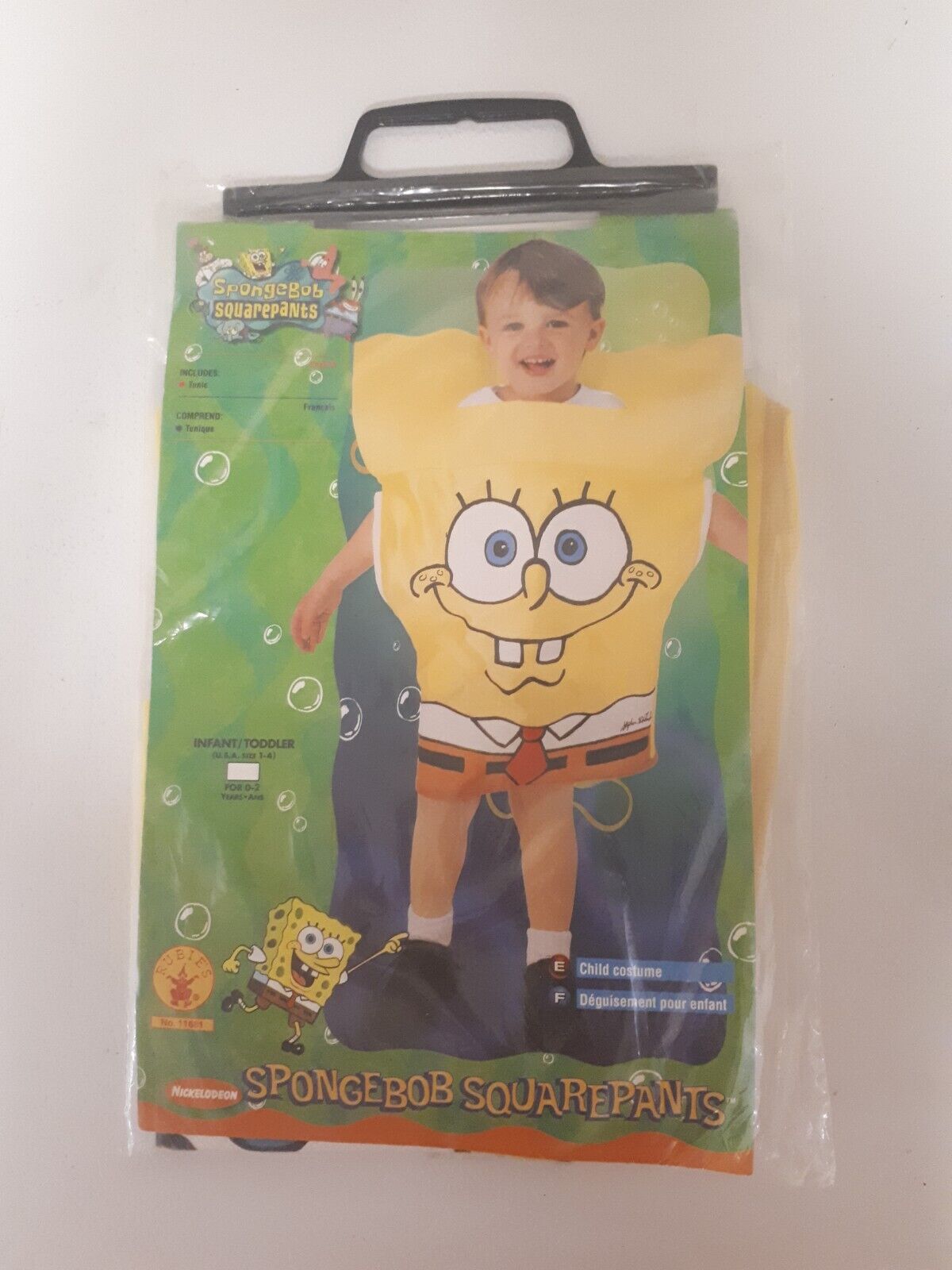 Rare HTF New 2001 Spongebob Halloween Costume Rubies Kids Hillenburg Nickelodeon