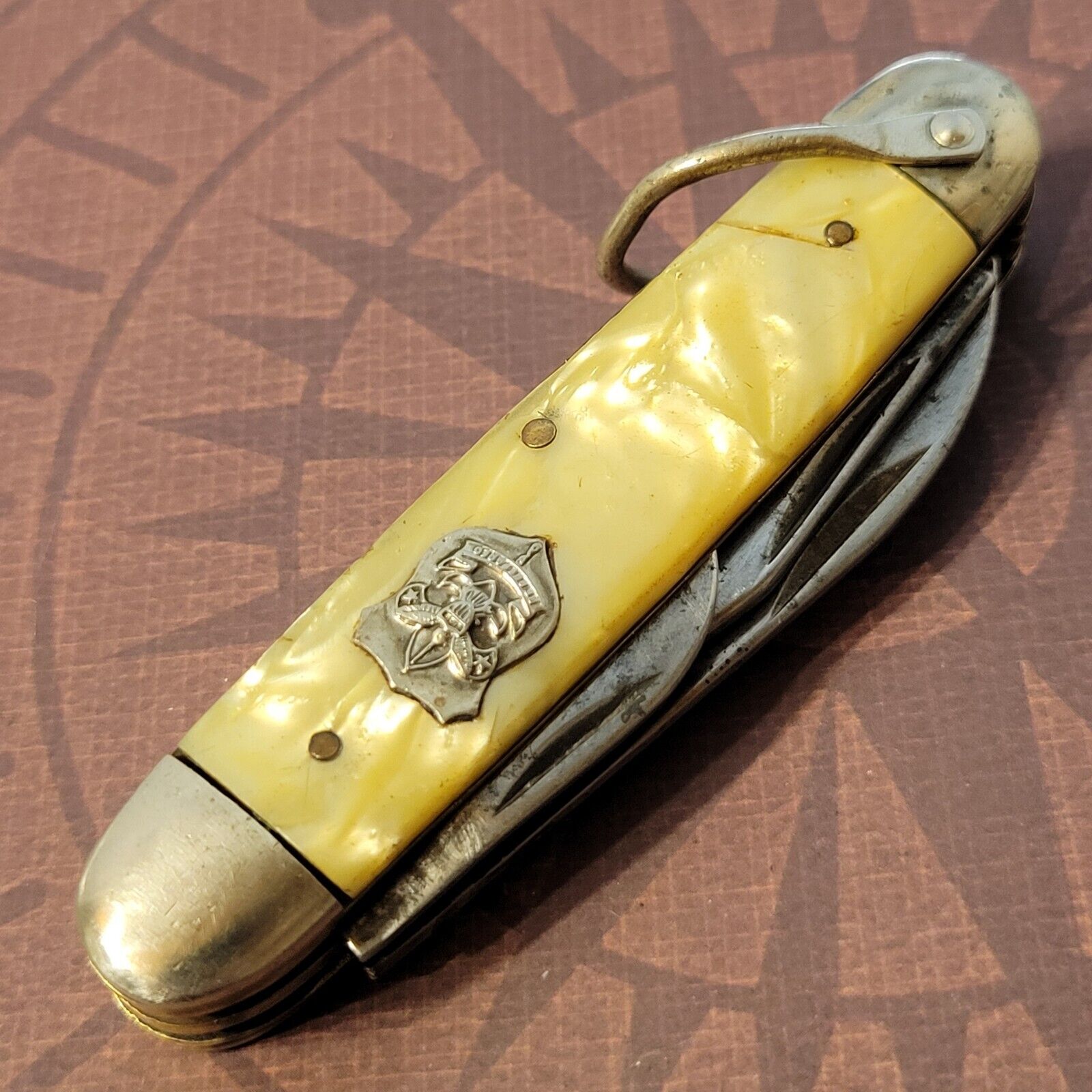 Boy Scouts Knife Made In USA 1936-52 By Imperial Campers Multi Tool Vintage
