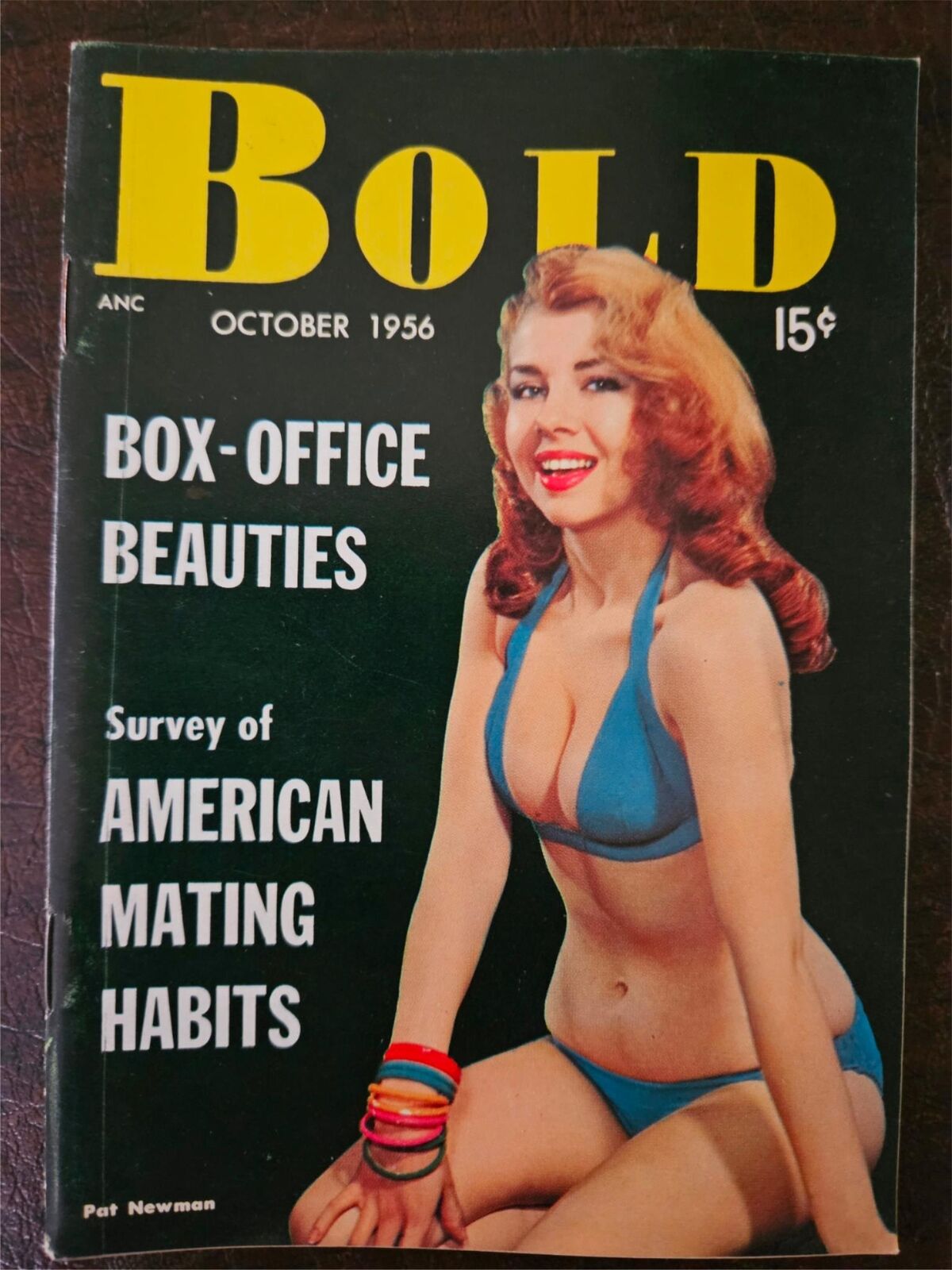 Bold magazine October 1956 pocket-size pin up Pat Newman Jennie Lee