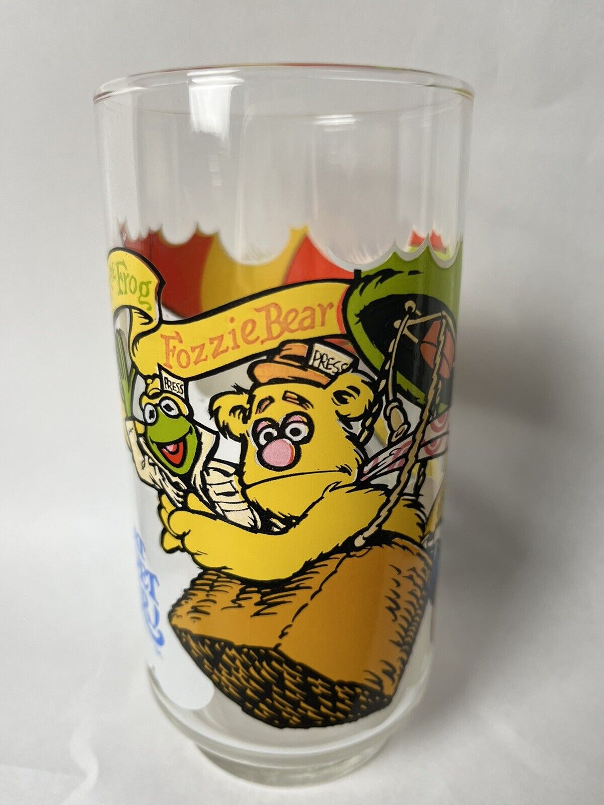 Vintage 1981 The Great Muppet Caper Drinking Glass Jim Henson McDonalds Cup USA