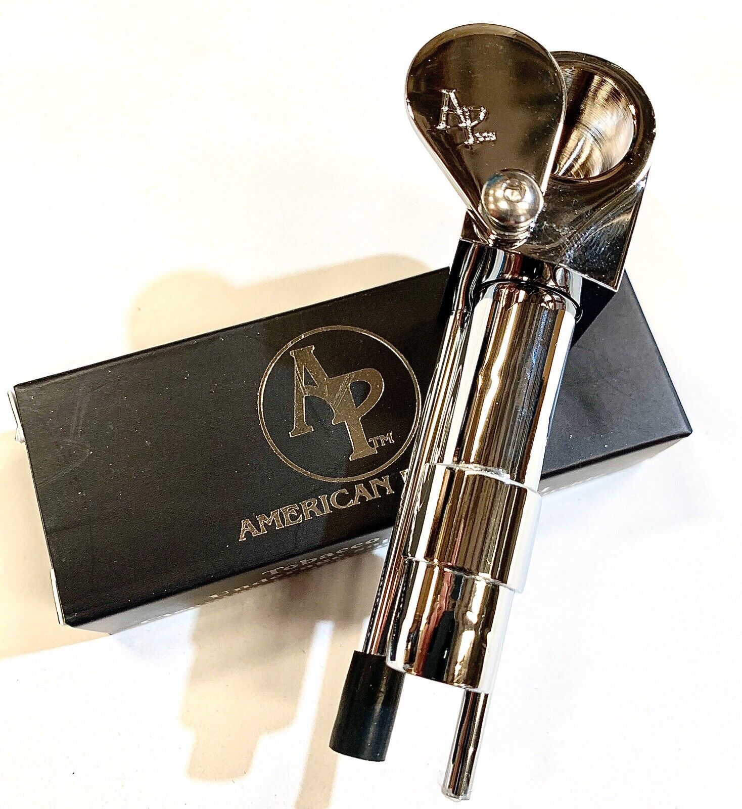 ORIGINAL AMERICAN PIPES™ TRAVELLER™ PIPE DELUXE CHROME PLATED  SOLID  BRASS