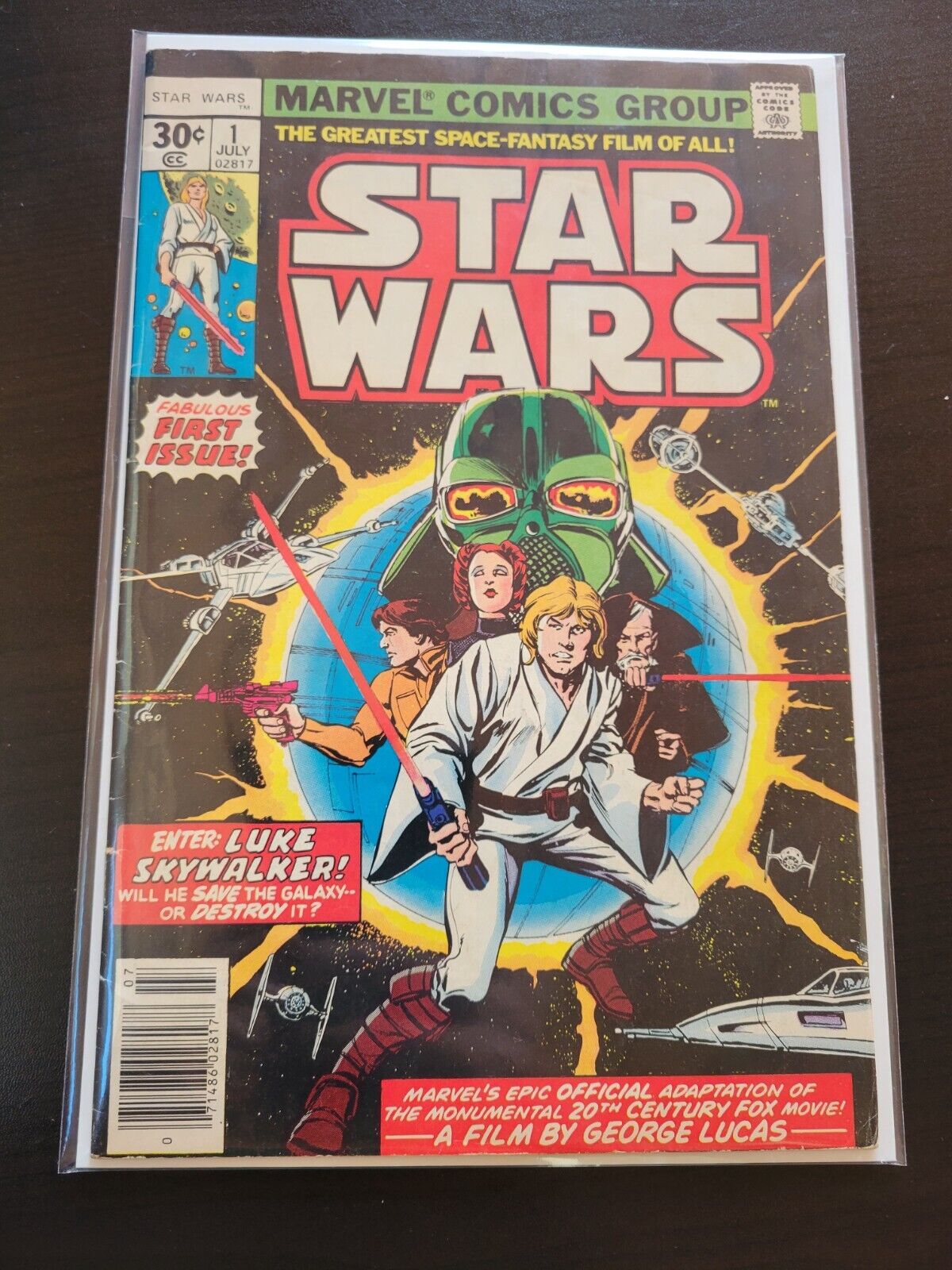 Star Wars 1977 No. #1 Luke Skywalker Marvel Newsstand Edition Comic Book