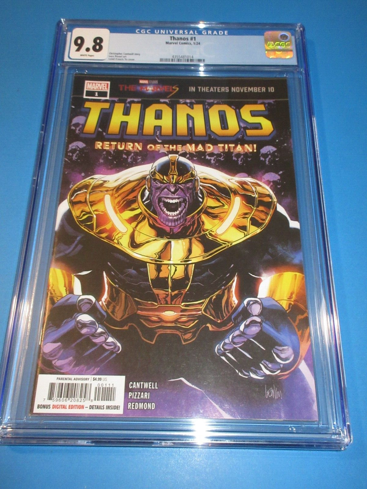 Thanos #1 New Series CGC 9.8 NM/M Gorgeous Gem Wow