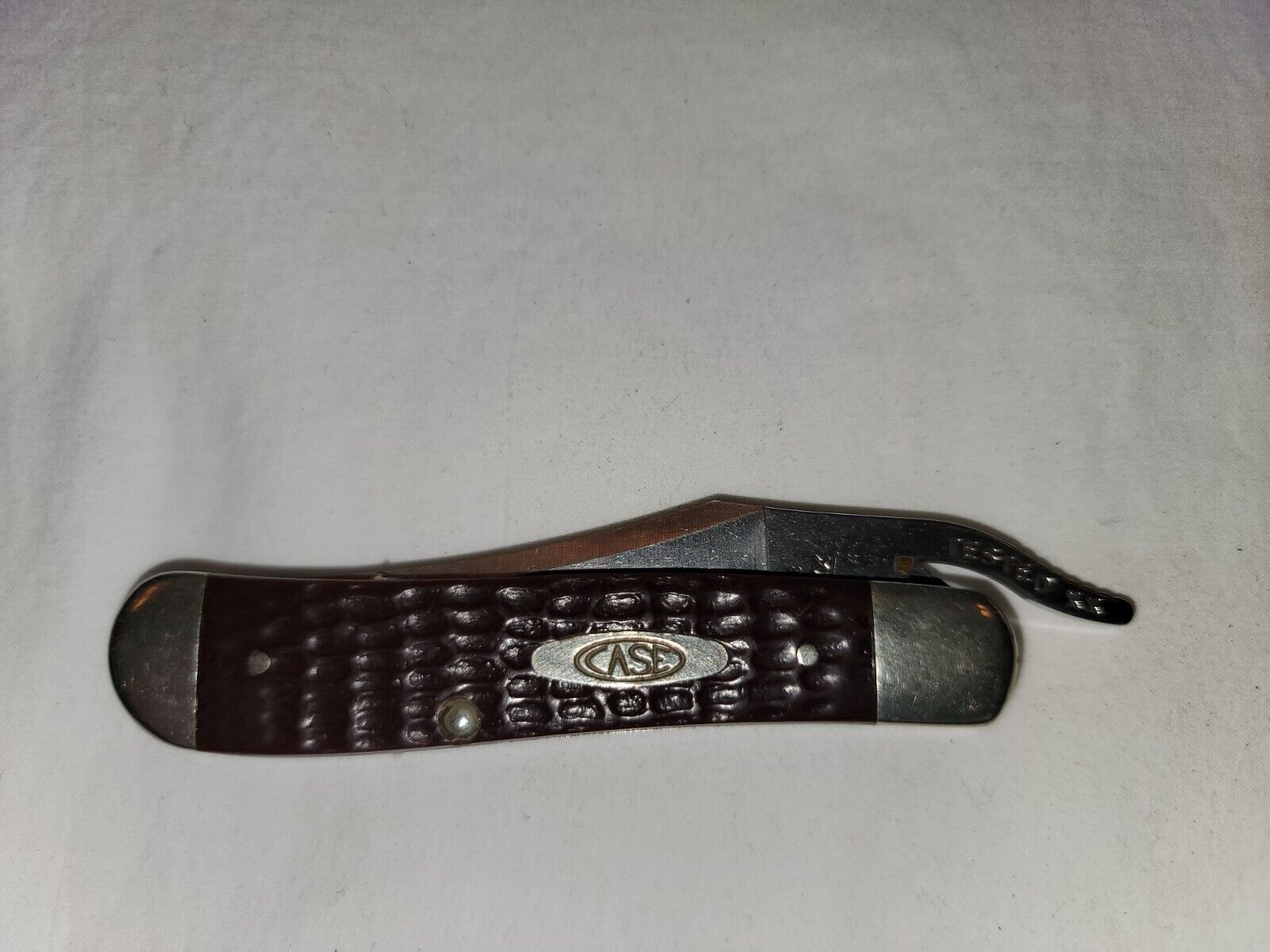 CASE XX 61953L SS RED/Brown BONE RUSSLOCK KNIFE