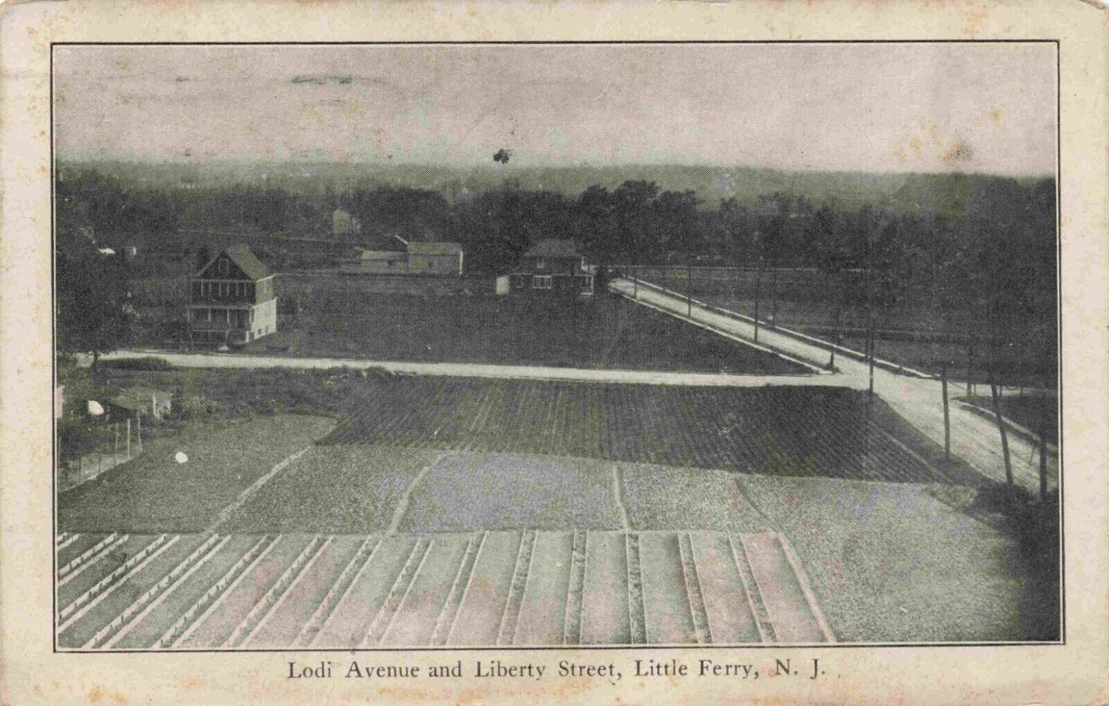 A View Of Lodi Avenue & Liberty Street, Little Ferry, New Jersey NJ 1914