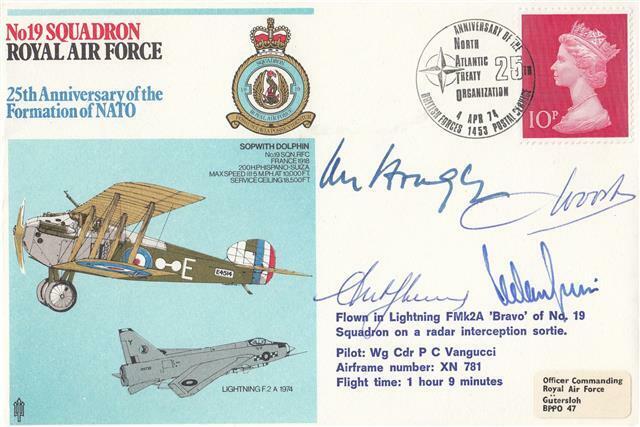 RAF Museum RAF (23) - No 19 Squadron - Signed Hodges/Van Oosten/Ghenne/Vangucci