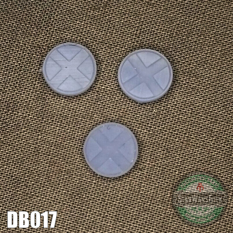 DB017 X-Men v2 buckle logo badge 10mm 3pc set use with 6\