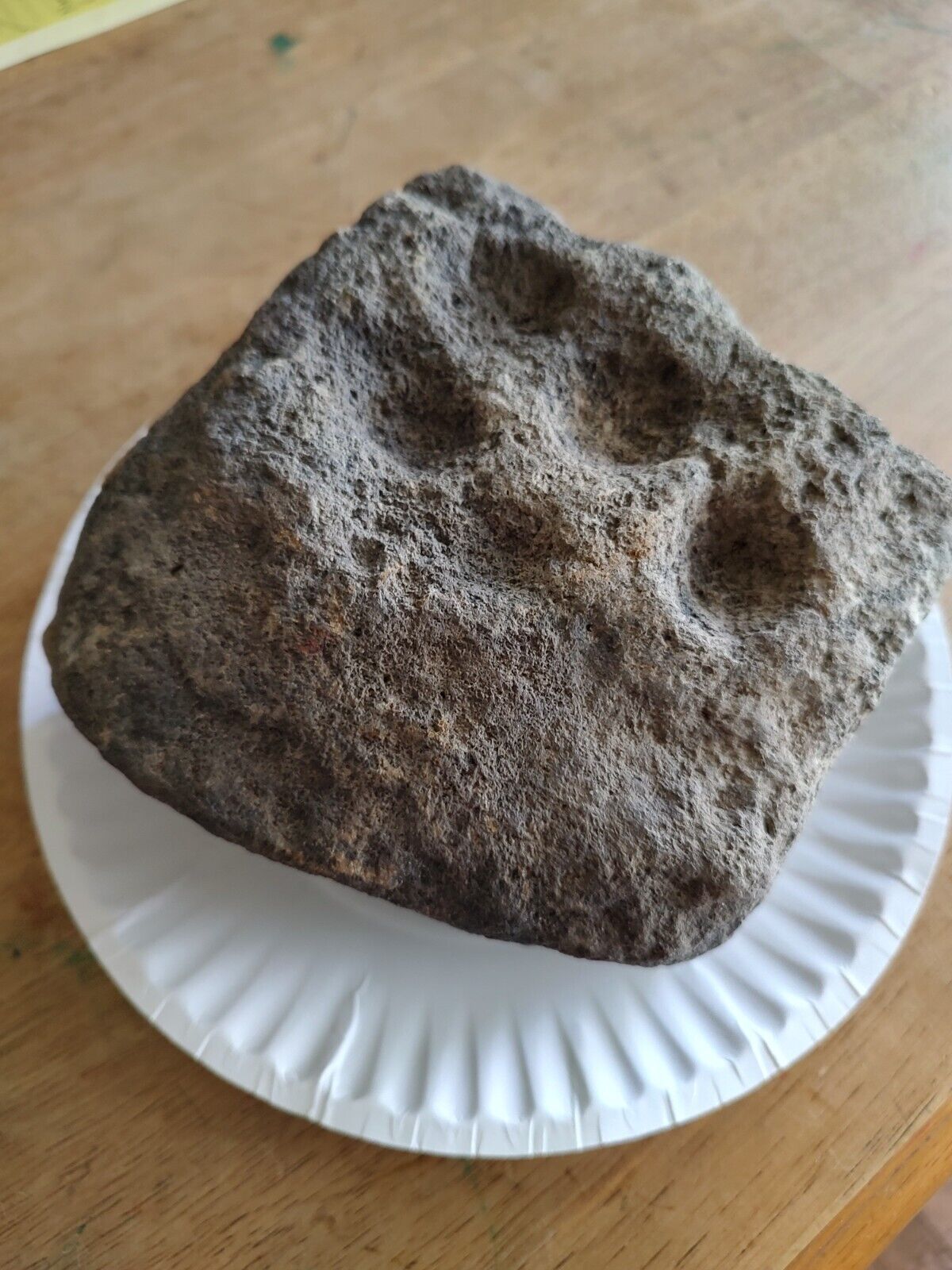 Ancient Native American nutting stone genuine artifact