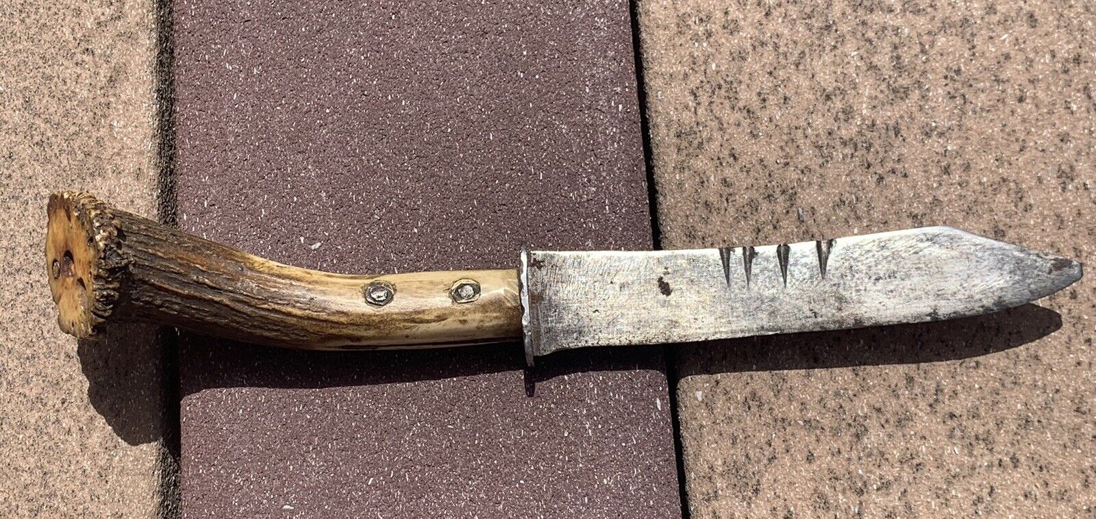 Very Early Primitive Frontier or Indian Used Knife ca. 1825-1850