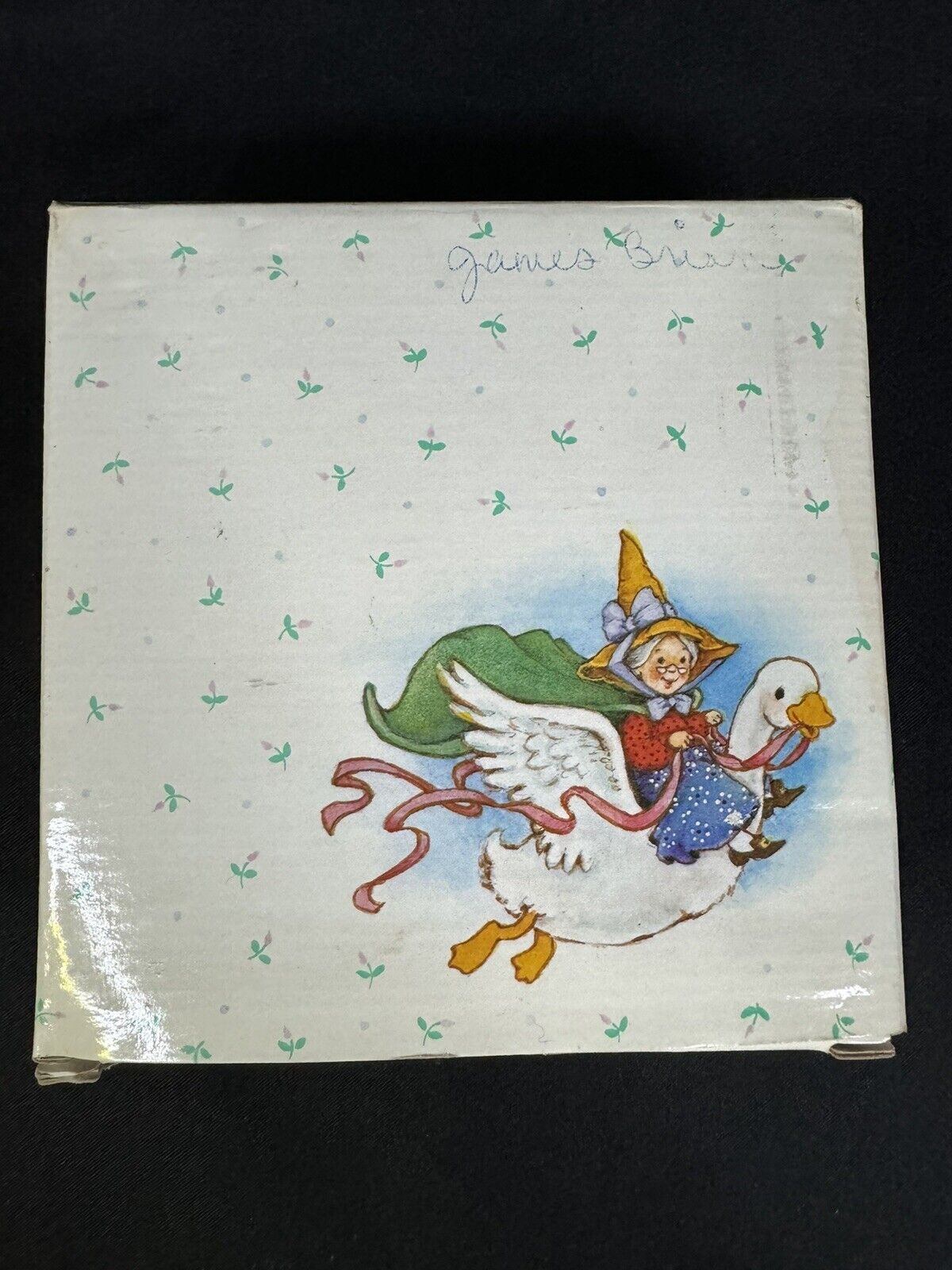 New 1984 Avon Baby\'s Keepsake Spoon and Bowl Set With Box Vintage Mother Goose