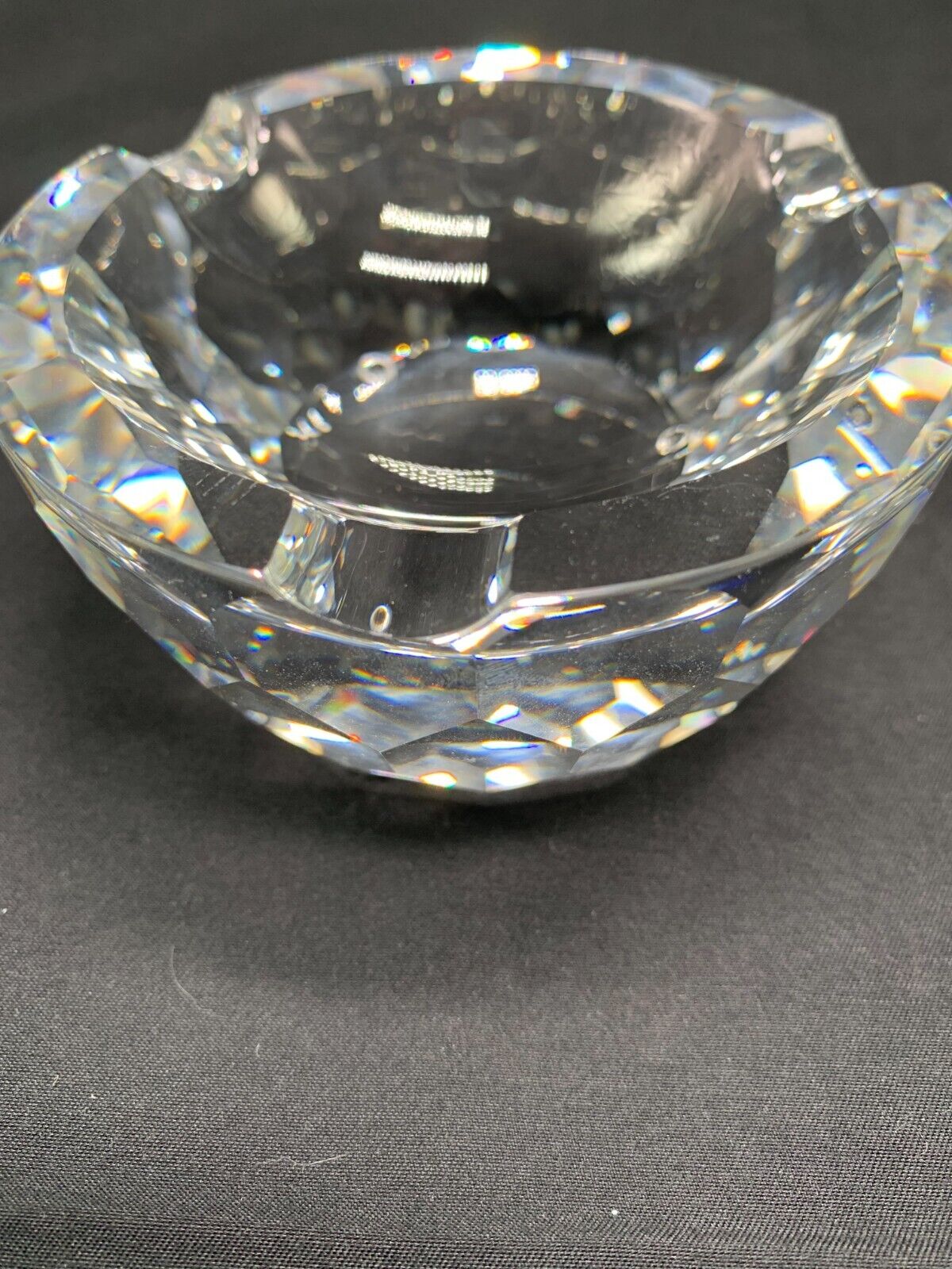 Beautiful Vintage Swarovski Crystal Ashtray in Original Box