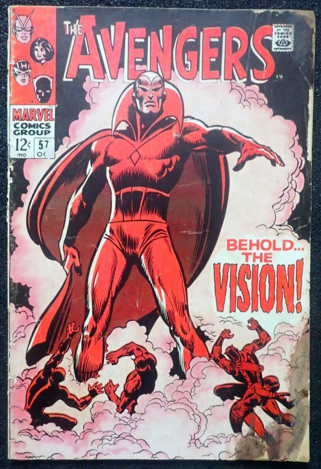 Avengers #57 💛 COMPLETE & UNRESTORED 💛 1968 1st Vision Appr, Black Panther