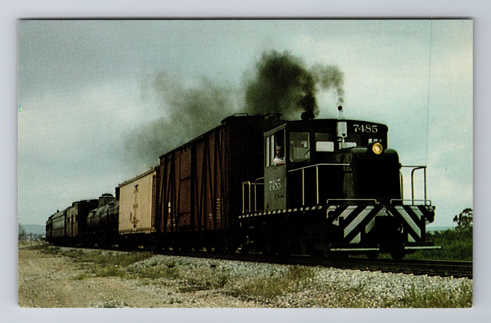 San Diego CA-California, US Army 45 Tonner Train Transportation Vintage Postcard
