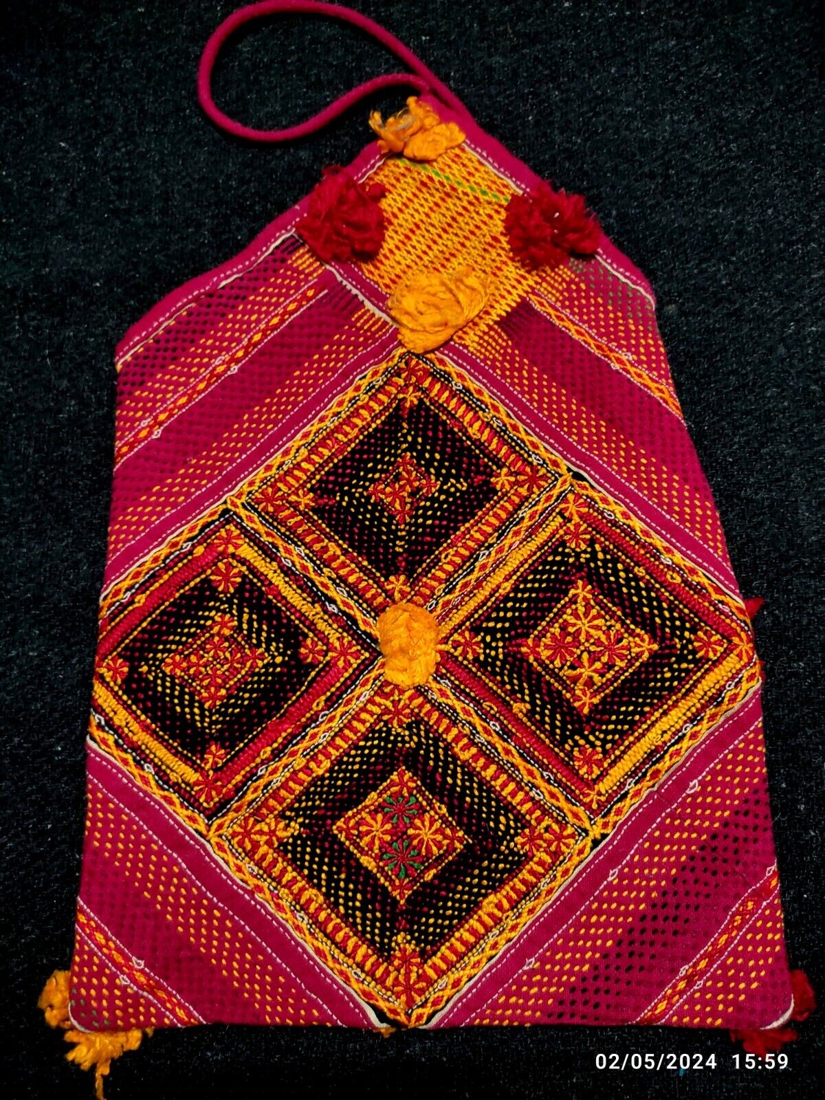 antique banjara kutchi rabari vintage boho tribal ethnic handmade Indian bag 91