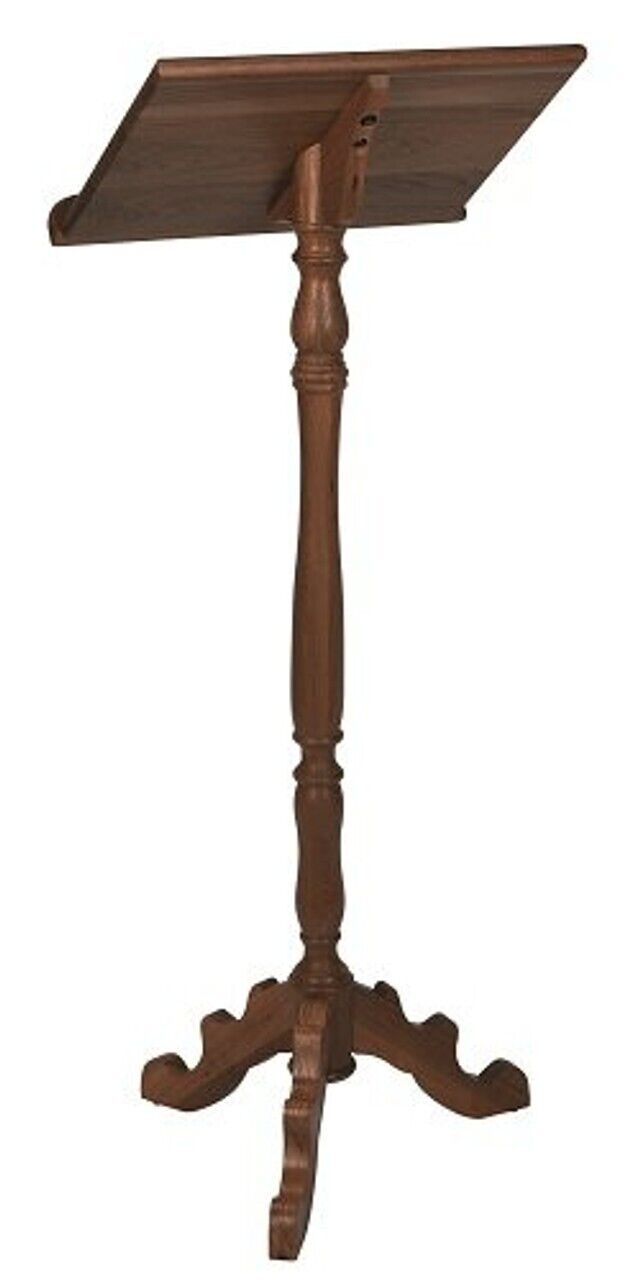 Walnut Stain Lectern Canterbury Collection Maple Hardwood
