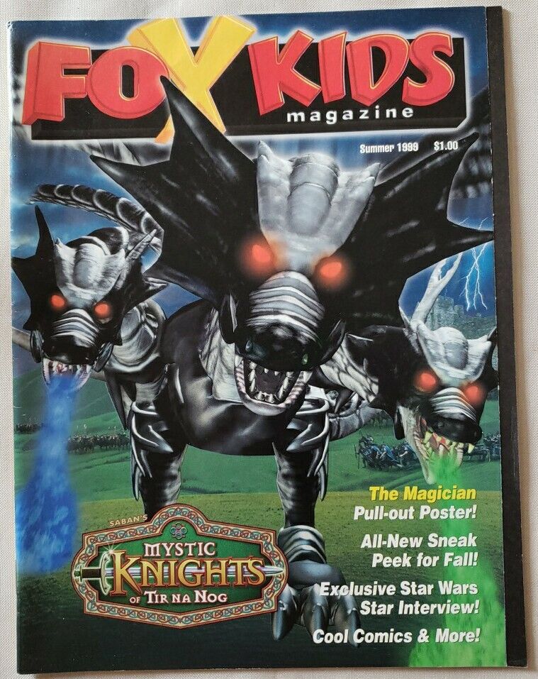 Summer 1999 Totally Fox Kids Club Network Magazine Complete w/ Poster 90s