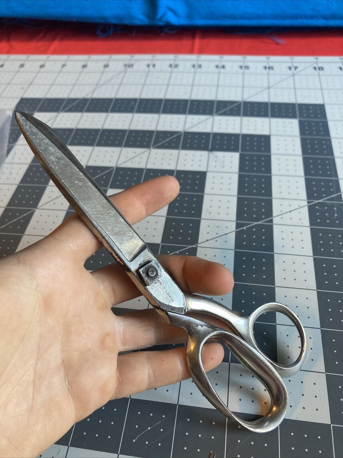 Vintage Adolph Blaich 7 1/2 Inch Scissors Made in San Francisco USA Rare Item