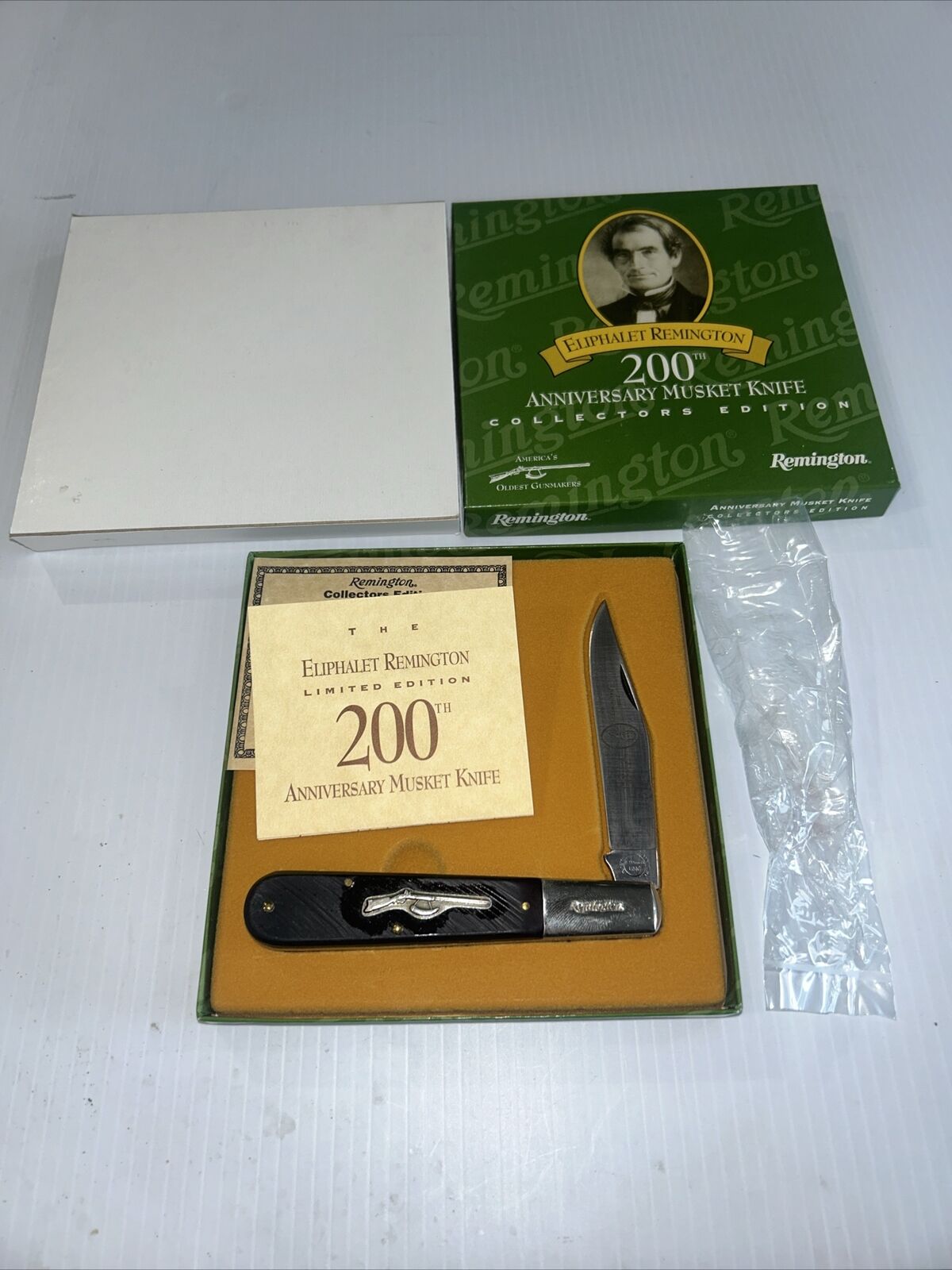 Eliphalet Remington LE 200th Anniversary Musket 1 Knife Delrin Handles New Box