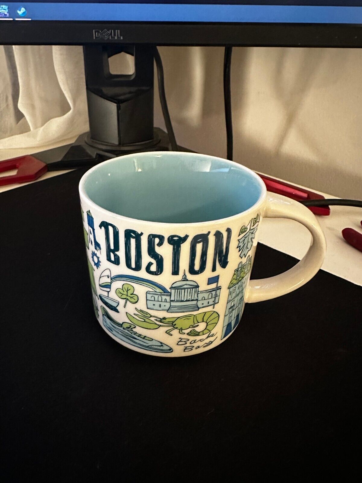 Starbucks Been There Series Boston Massachusetts Collectible Ceramic Mug 14oz