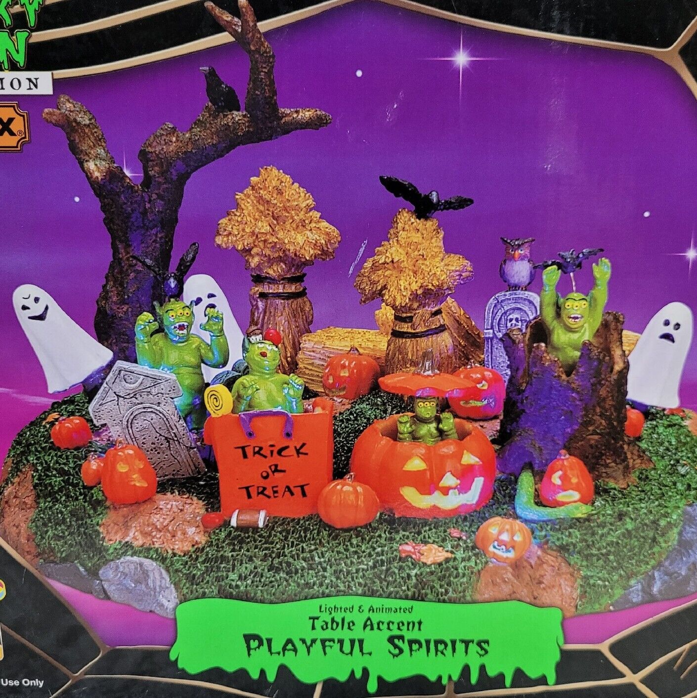 Lemax Spooky Town PLAYFUL SPIRITS Animated Halloween Decor #74606