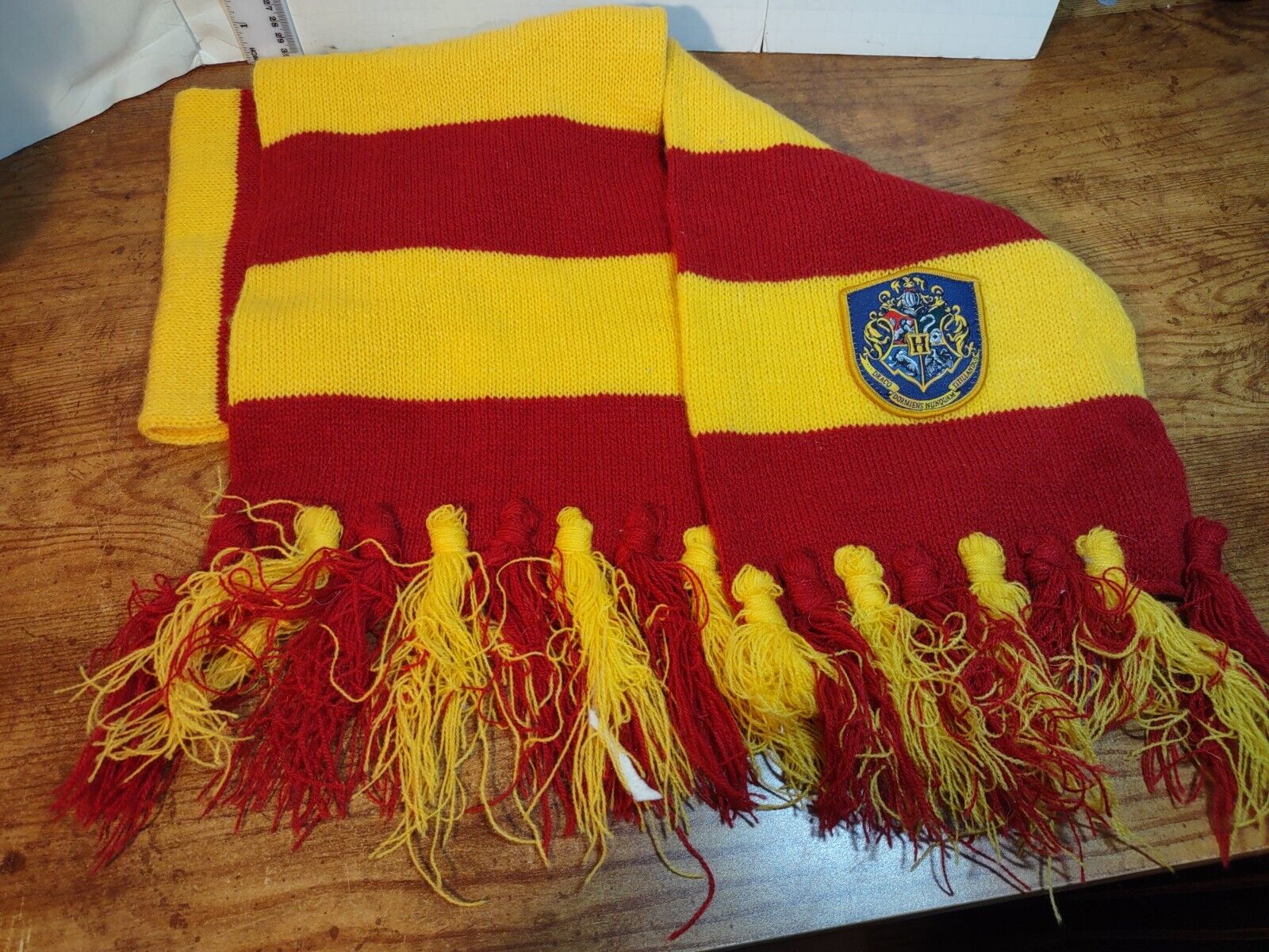 Harry Potter Gryffindor Maroon & Yellow Scarf 9\