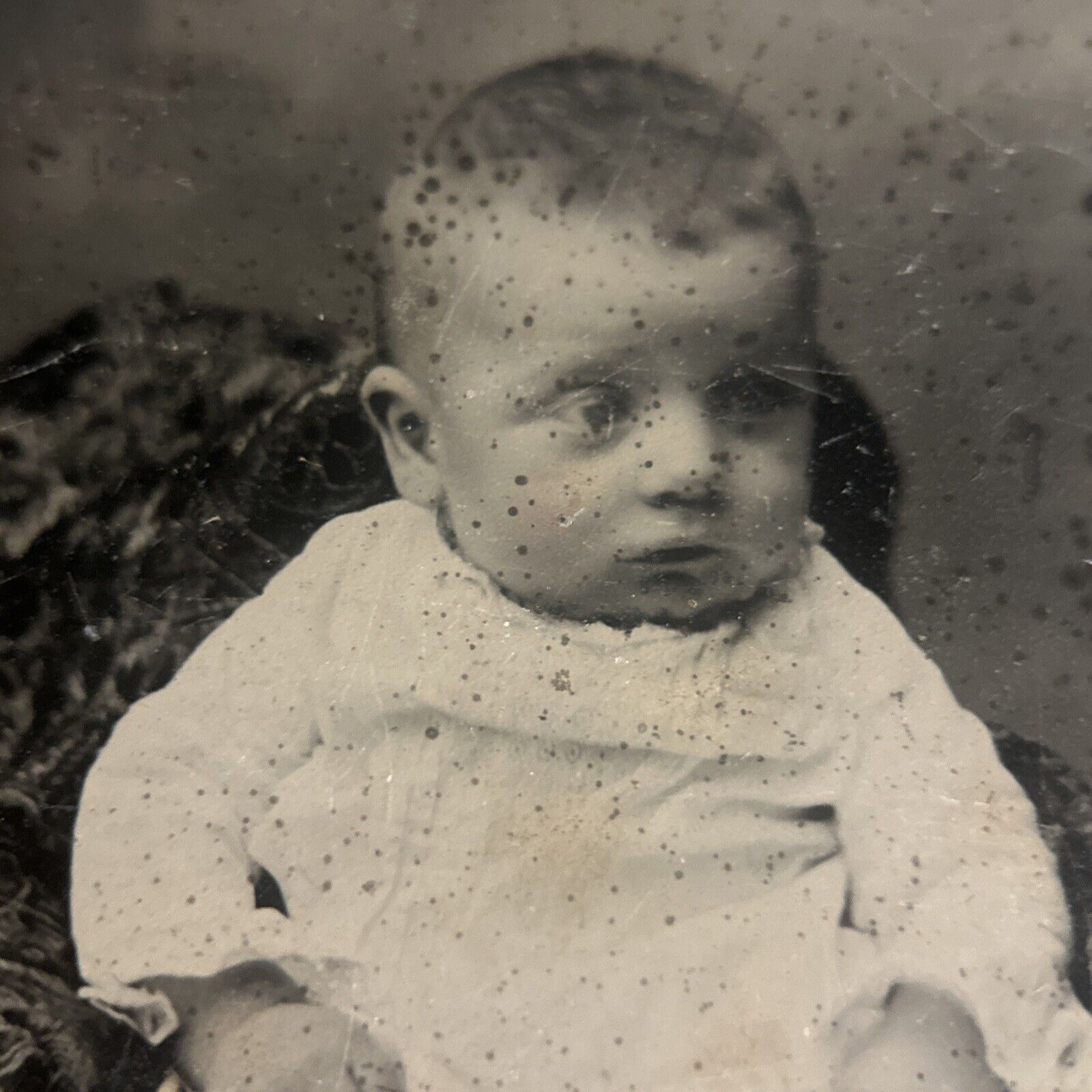 Tintype Photo of Civil War Era Baby Circa 1860’s