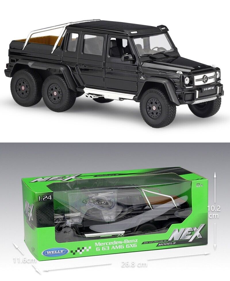 WELLY 1:24 Benz G63 AMG 6X6 Alloy Diecast Vehicle Car MODEL TOY Gift Collection