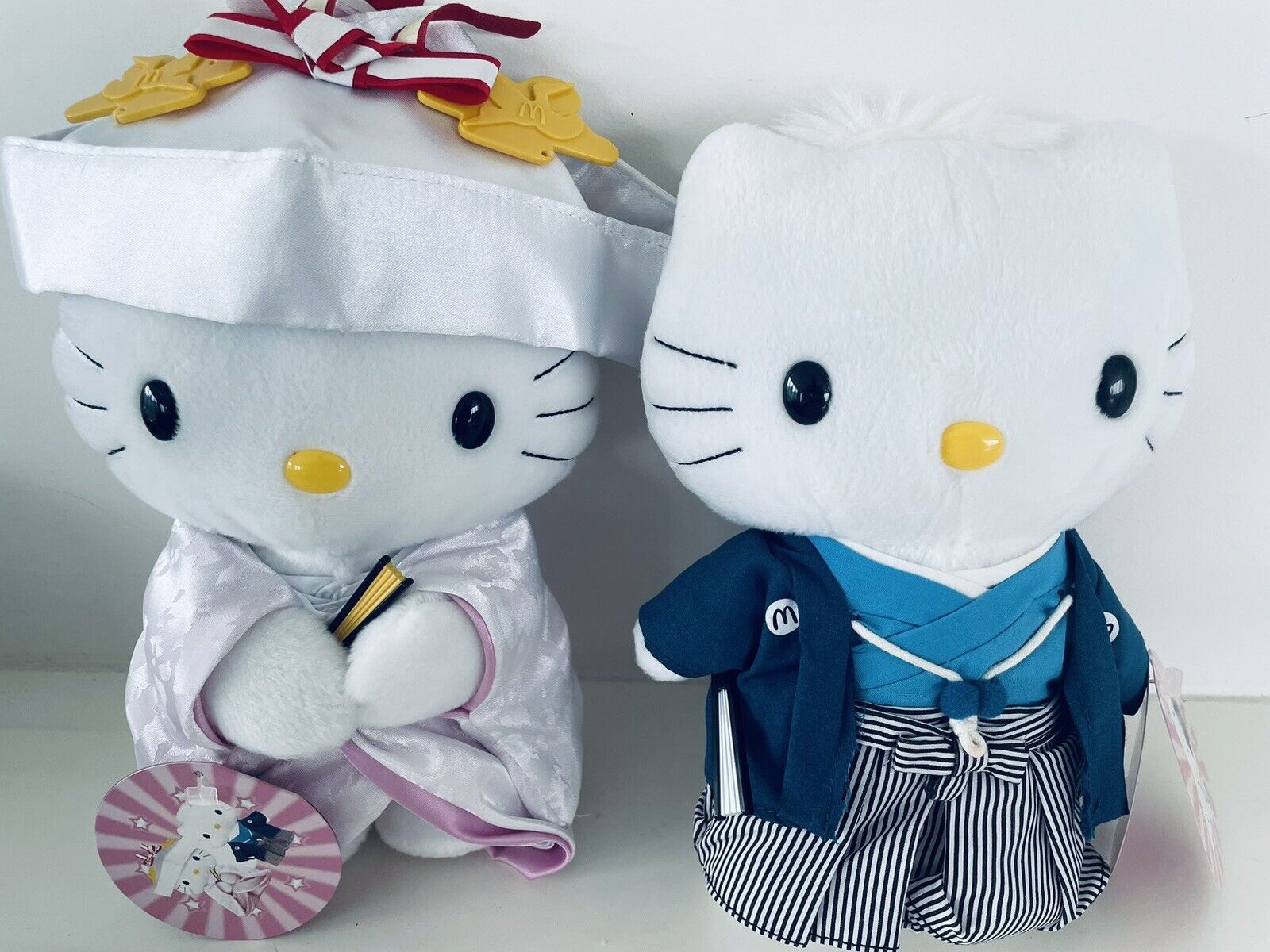 Sanrio Hello Kitty and Dear Daniel Japanese Wedding Plush Dolls 1999 | McDonalds