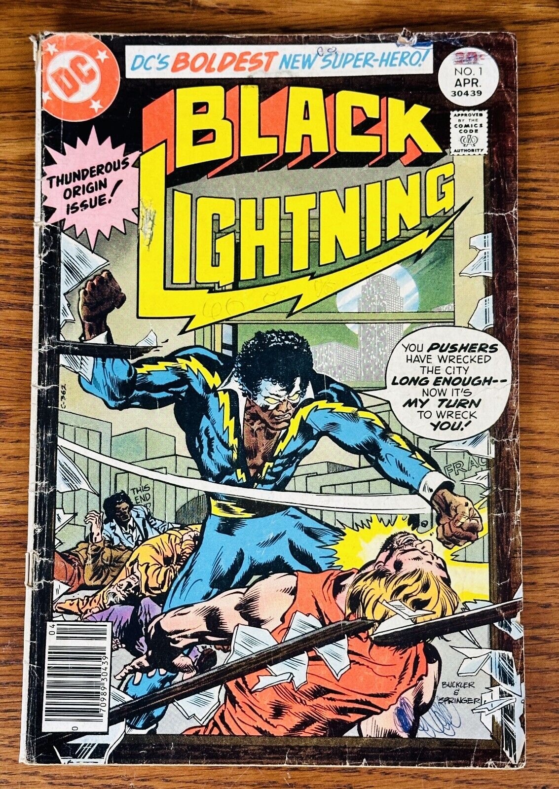 BLACK LIGHTNING #1 1ST APPEARANCE Peter Gambi Tobias Whale 1977 Marvel Comics