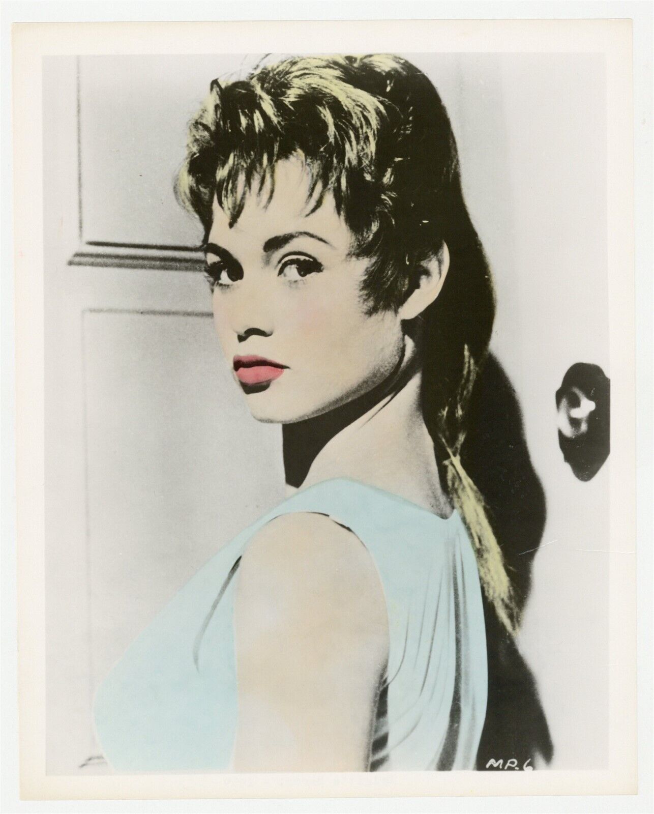 Bridget Bardot 1956 Color Glamour Portrait 8x10 Naughty Girl Studio Promo J9945