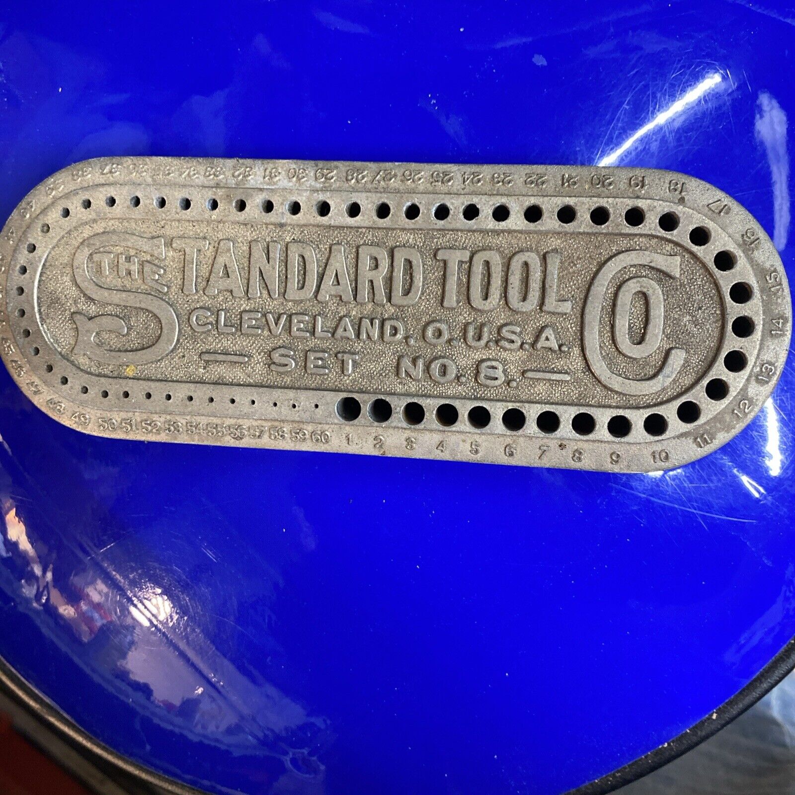 Vintage Standard Tool Co. Cleveland O USA Set No. 8 Die Cast Drill Bit Holder~N2