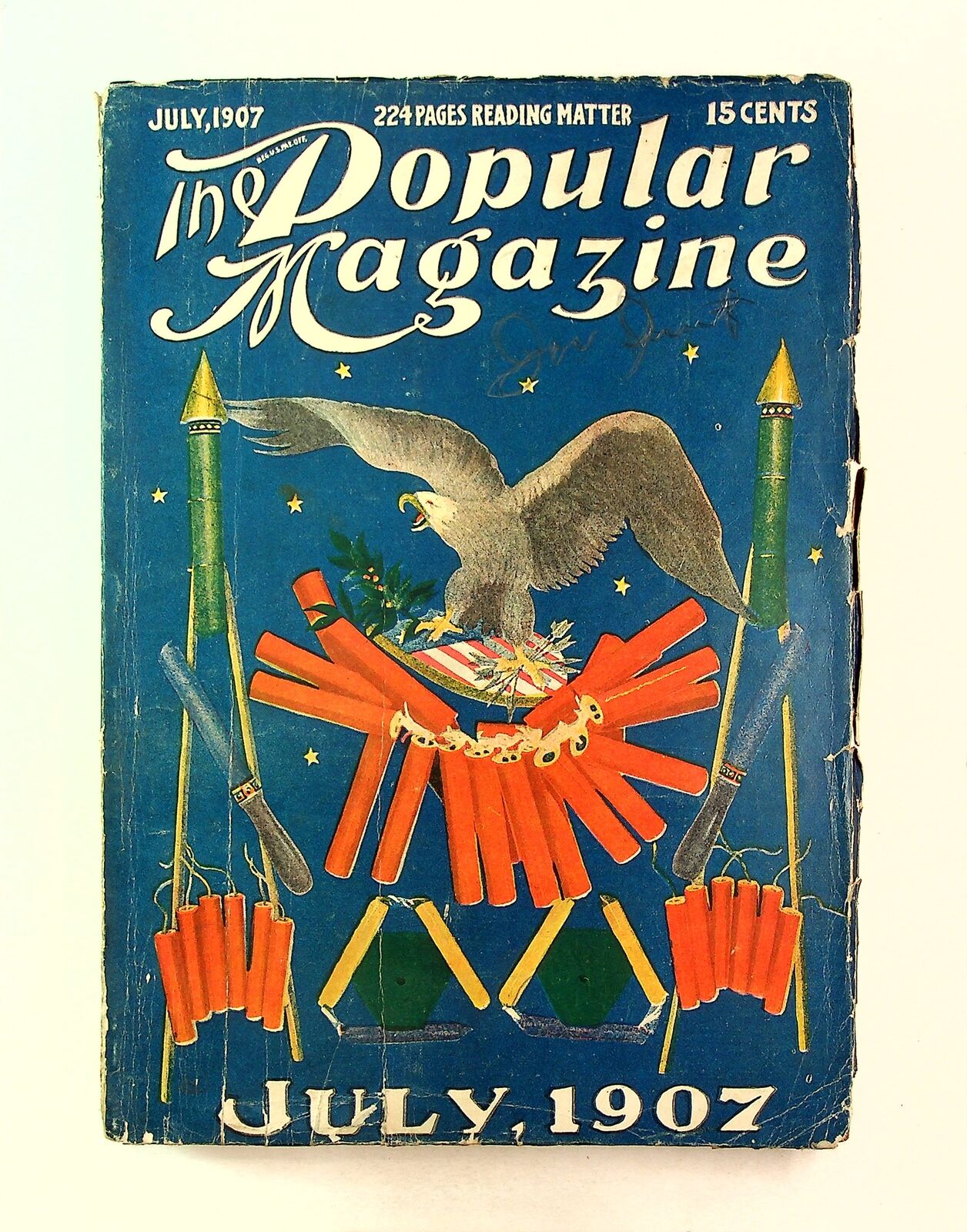 Popular Magazine Pulp Jul 1907 Vol. 9 #1 VG- 3.5