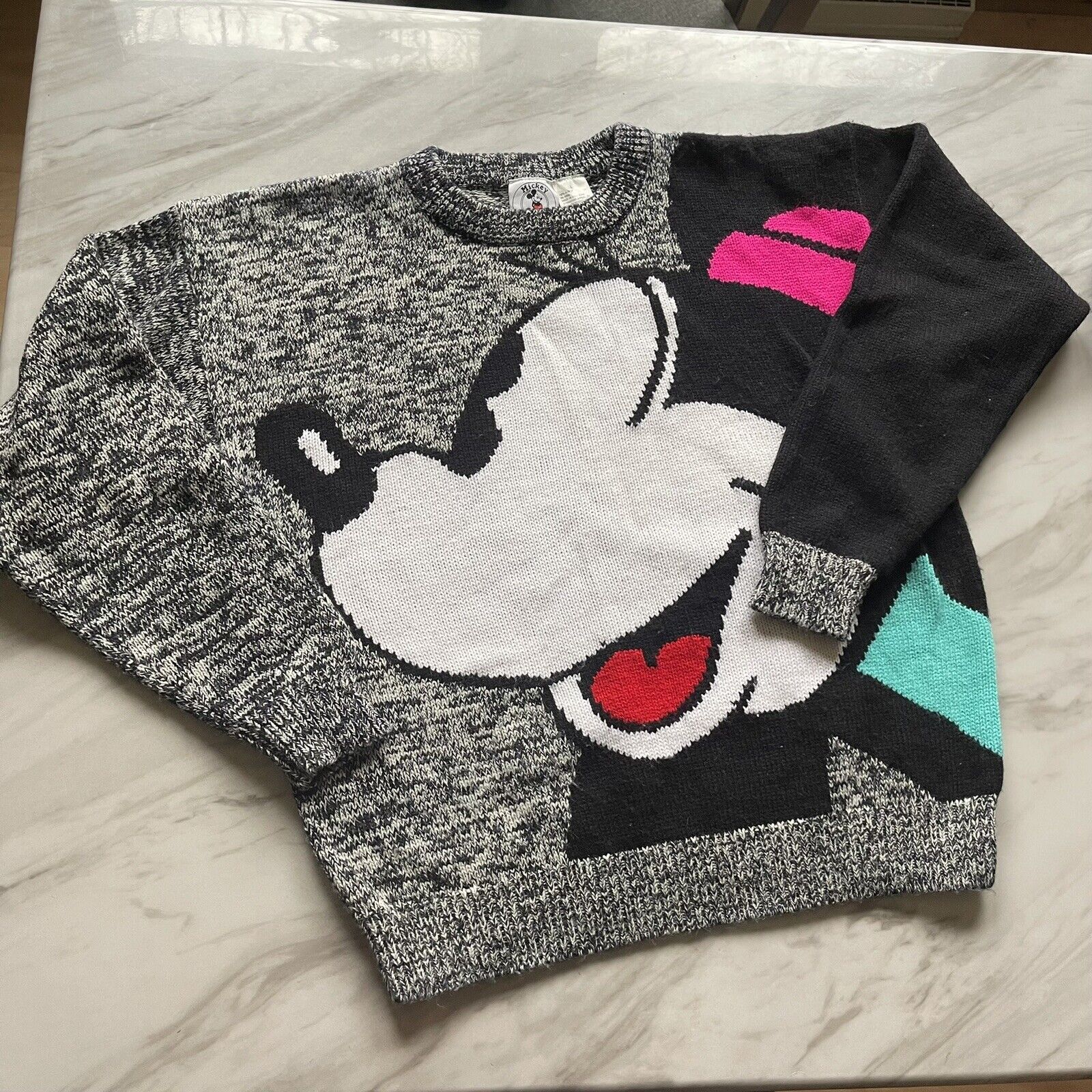 Mickey & Co Vintage Walt Disney Mouse Sweater Size Large
