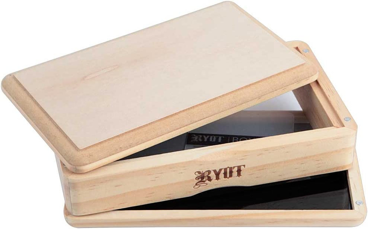 RYOT 4x7” Solid Top Box in Natural | Premium Wooden Box Perfect for Sifter - ...