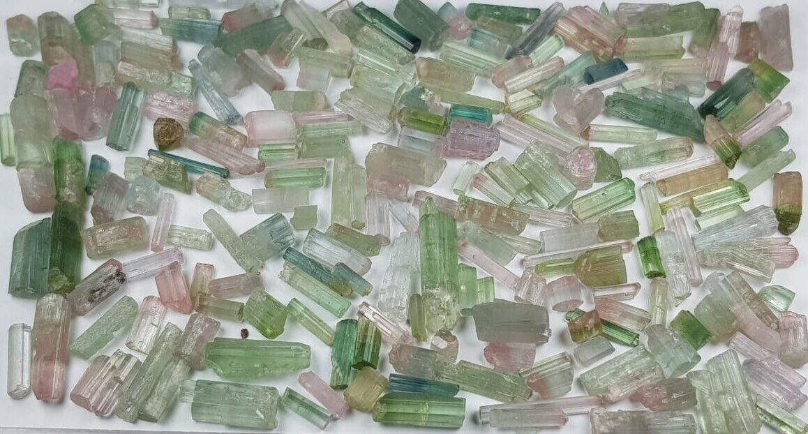 208 Ct Natural Bi Color Tourmaline crystal lot From Afghanistan