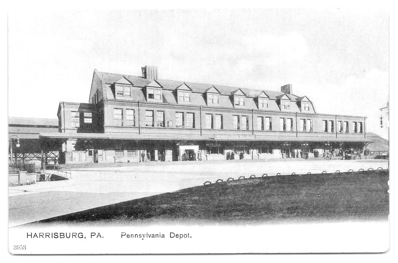 Postcard c1905 RPPC Pennsylvania Depot Harrisburg PA PCK Series #3953