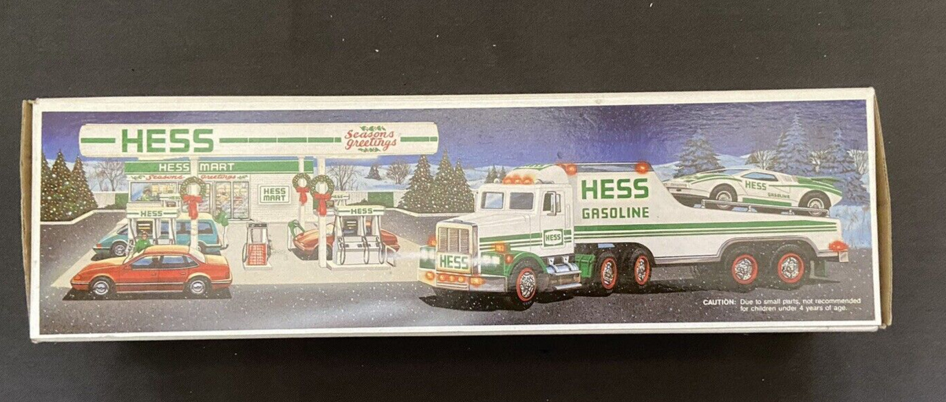 1991 Hess Toy Truck and Racer - Vintage - New In Original Box