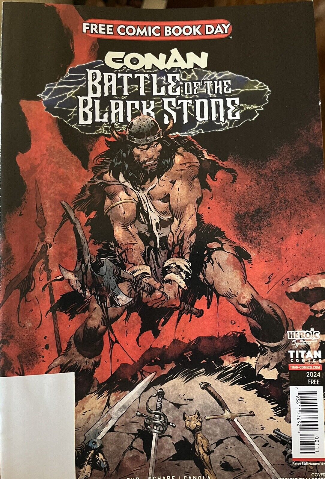 CONAN Battle Of The Black Stone #1  (2024) FCBD Free Comic Book Day NO STAMP  NM