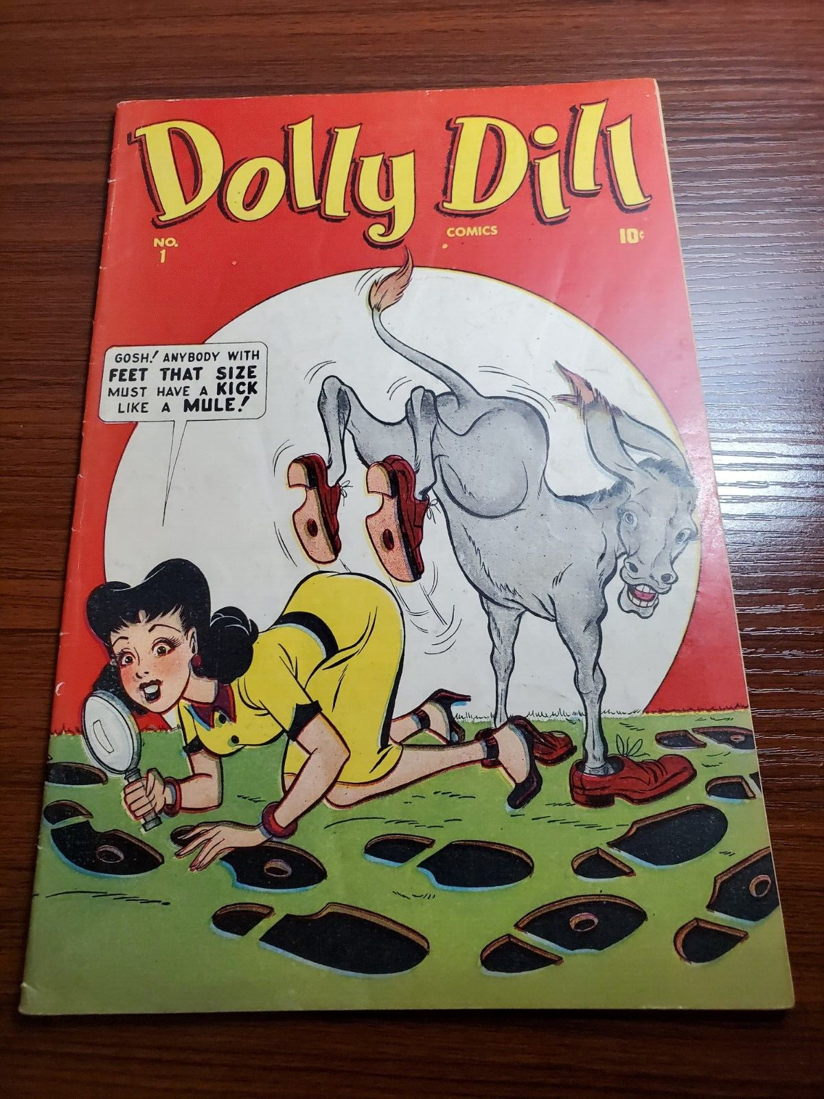 Dolly Dill #1 1945 one-off, Good Girl art, scarce, solid mid-grade copy